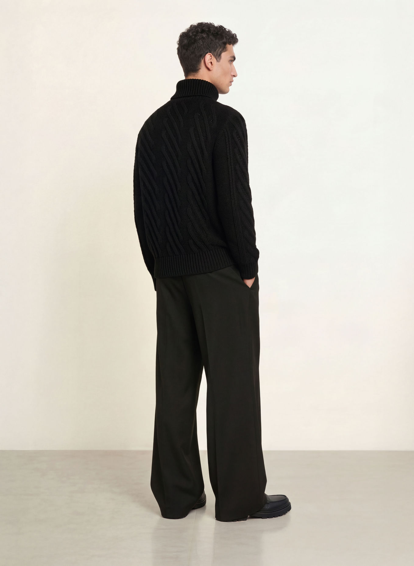 HUGO SCANLON Turtleneck sweater: BLACK