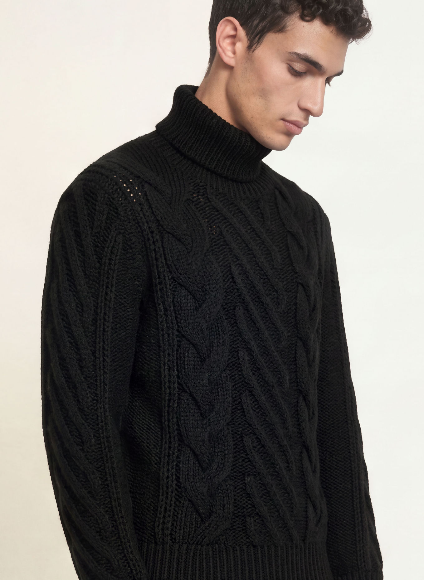 HUGO SCANLON Turtleneck sweater: BLACK