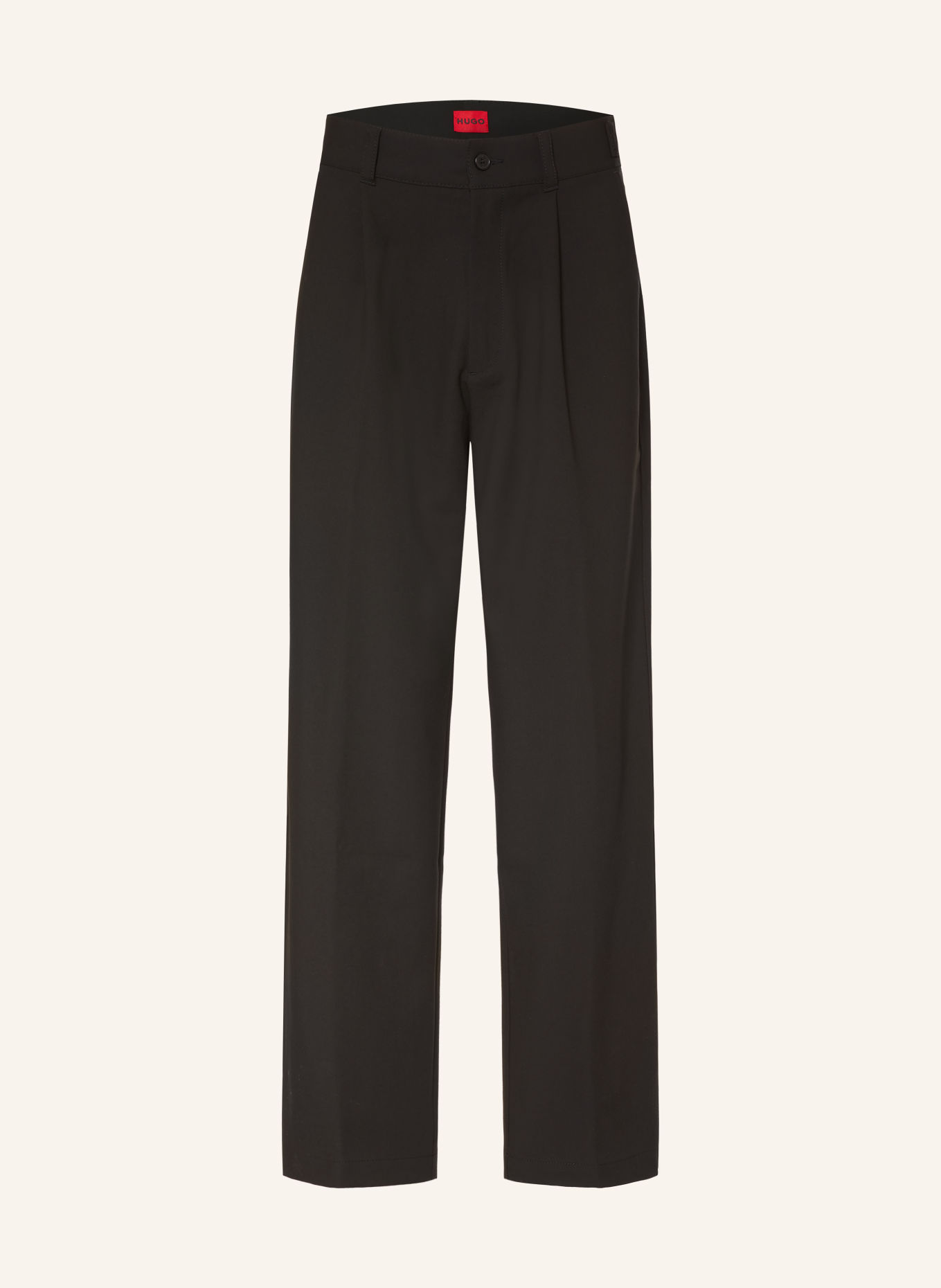 HUGO RIKO Regular Fit Chinos: BLACK