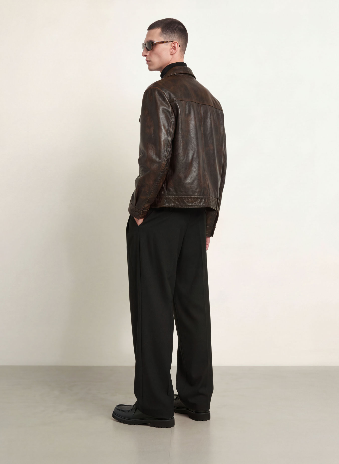 HUGO TARLY Regular Fit Trousers: BLACK