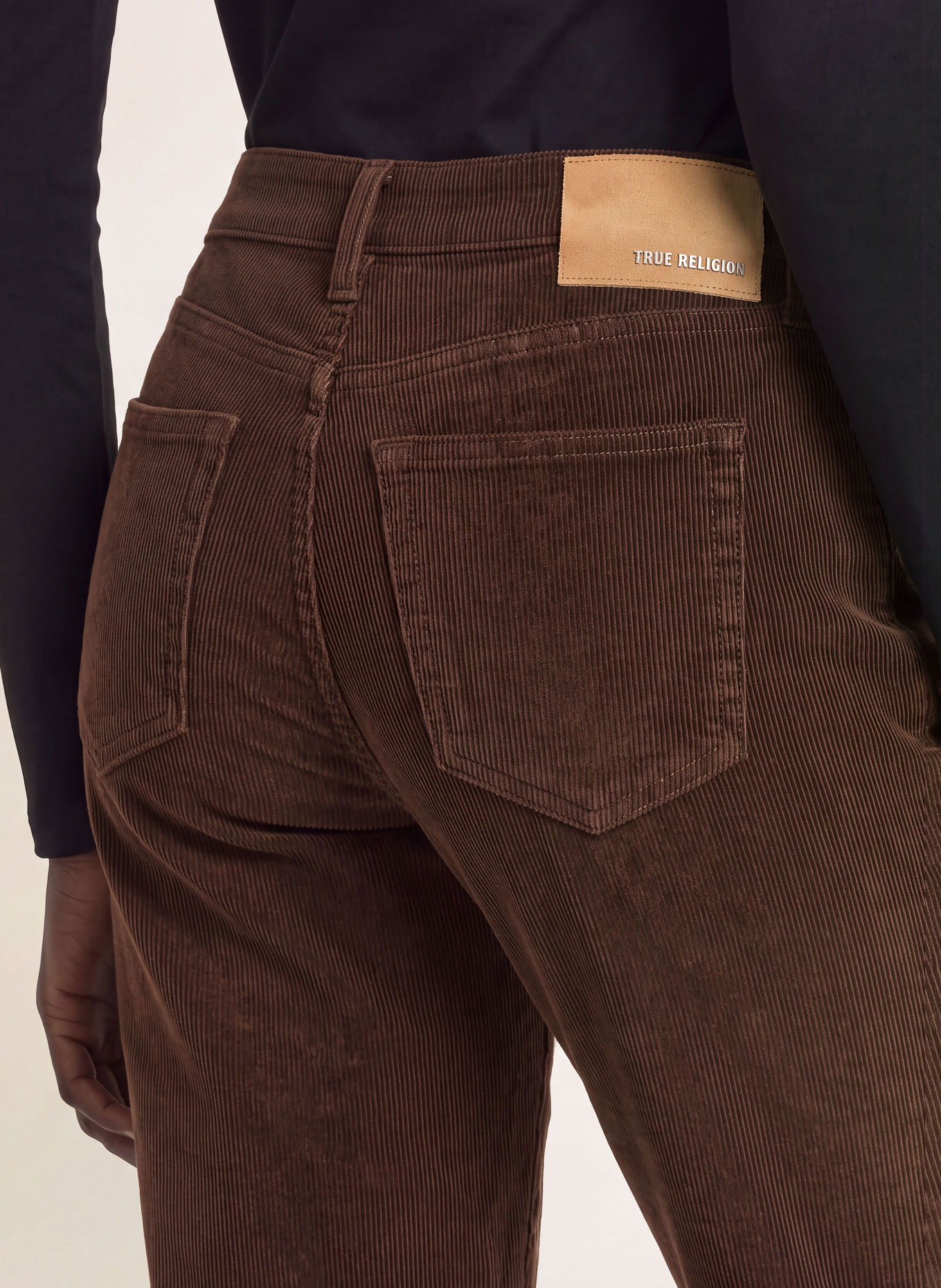 TRUE RELIGION SOPHIE BOOTCUT Bootcut trousers in Corduroy: BROWN