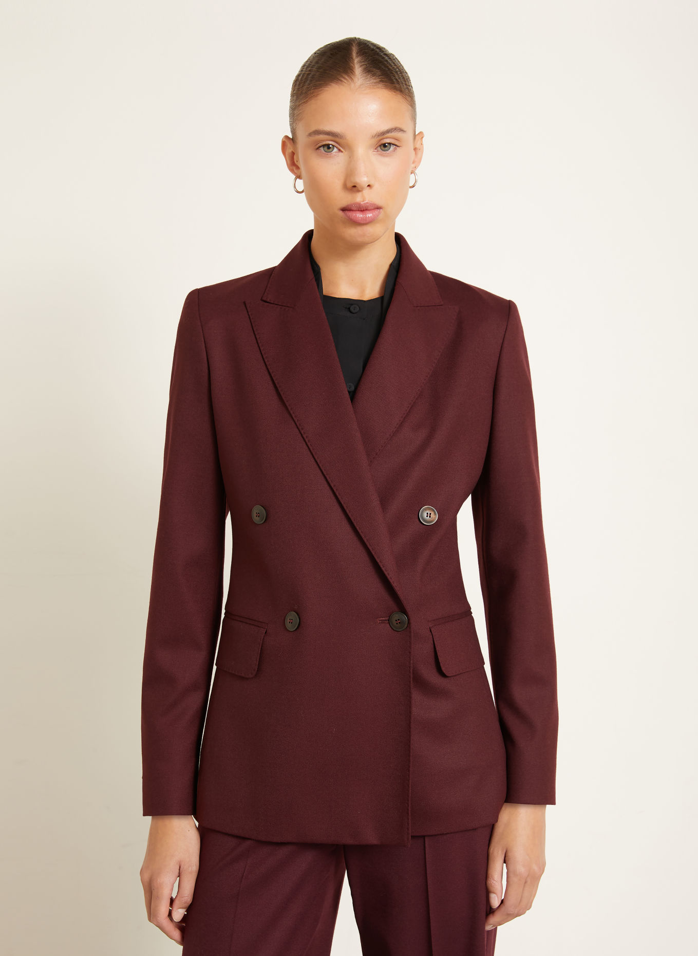Max Mara SCENICO Blazer: DARK RED
