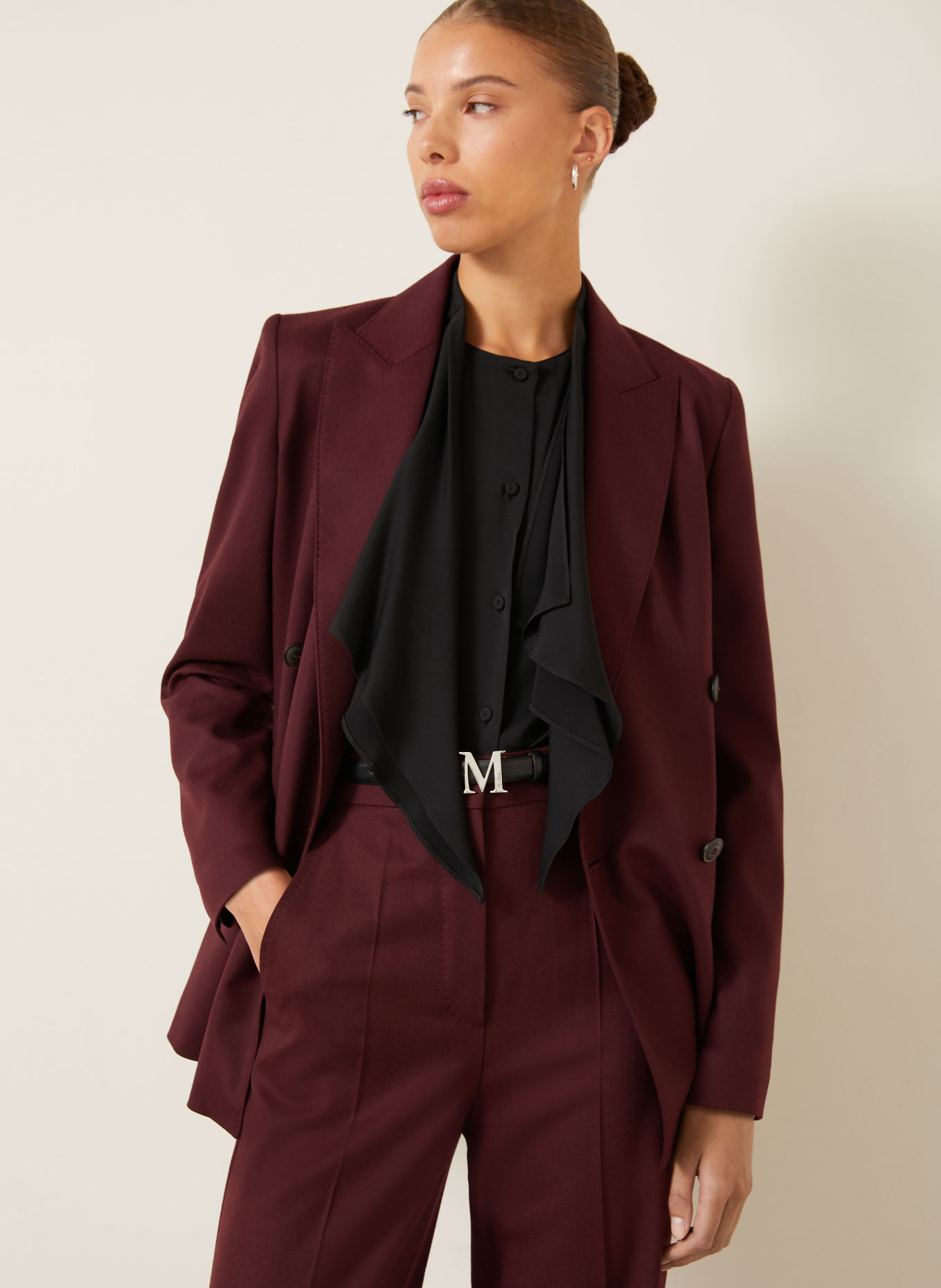 Max Mara SCENICO Blazer: DARK RED
