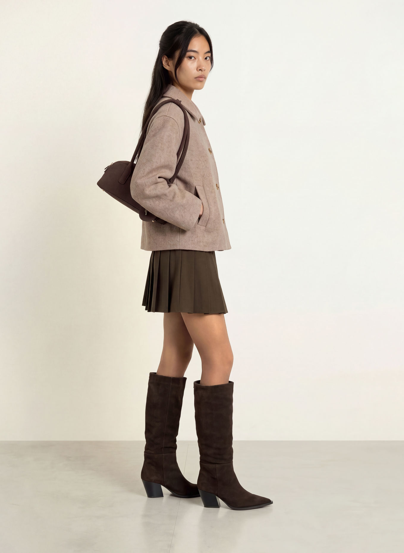 NEO NOIR Veste boxy HAMRA: BEIGE