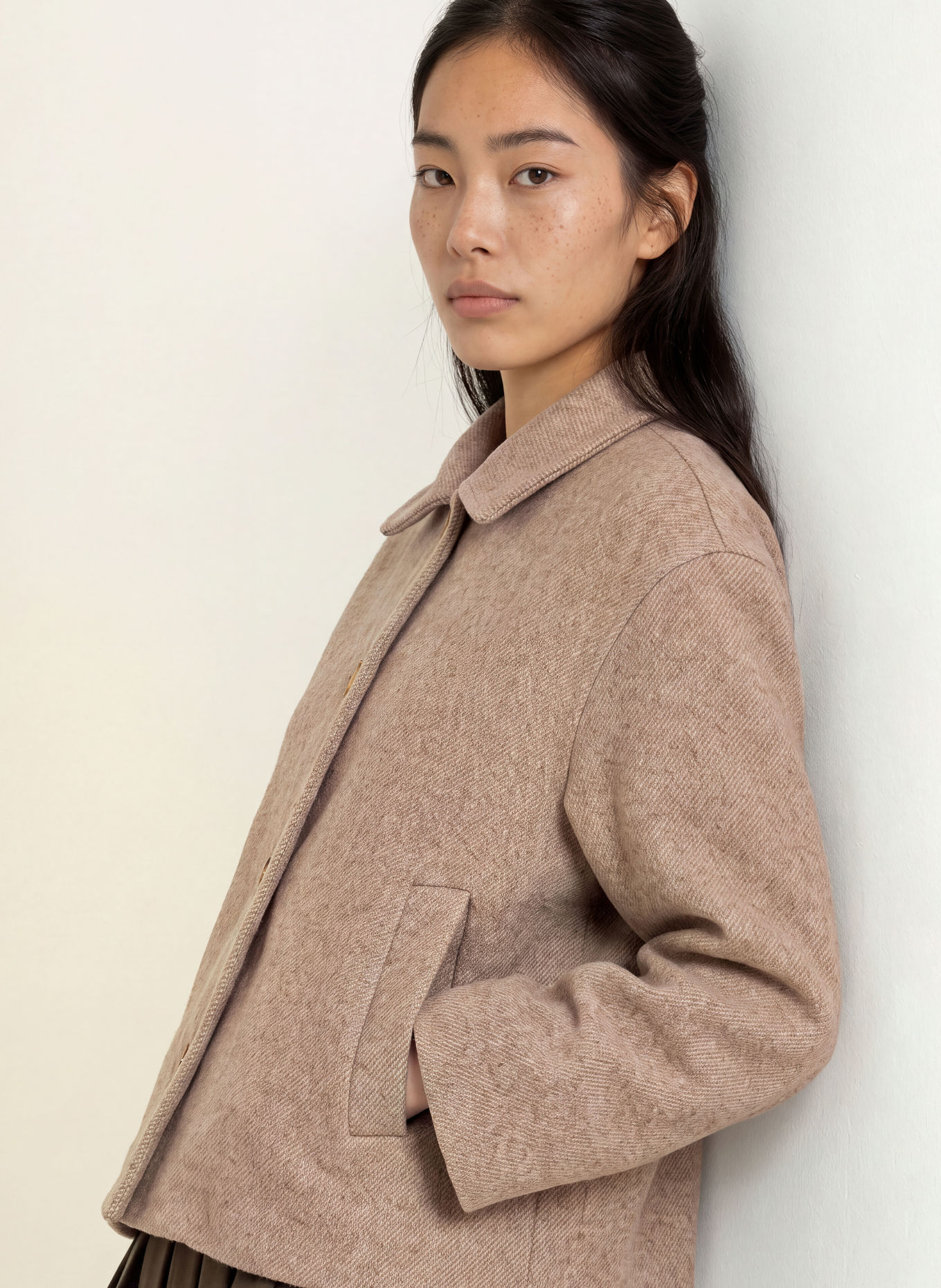 NEO NOIR Veste boxy HAMRA: BEIGE