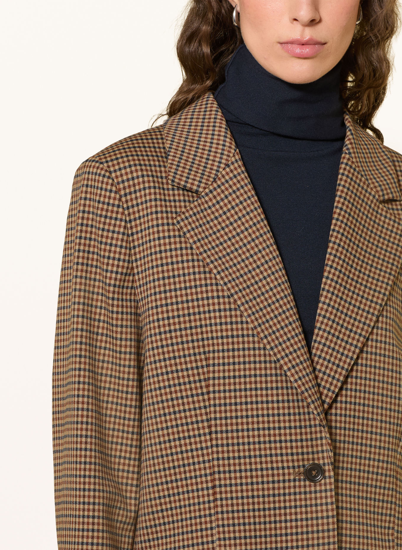 MARC AUREL Longblazer: BEIGE / BRAUN / DUNKELBLAU
