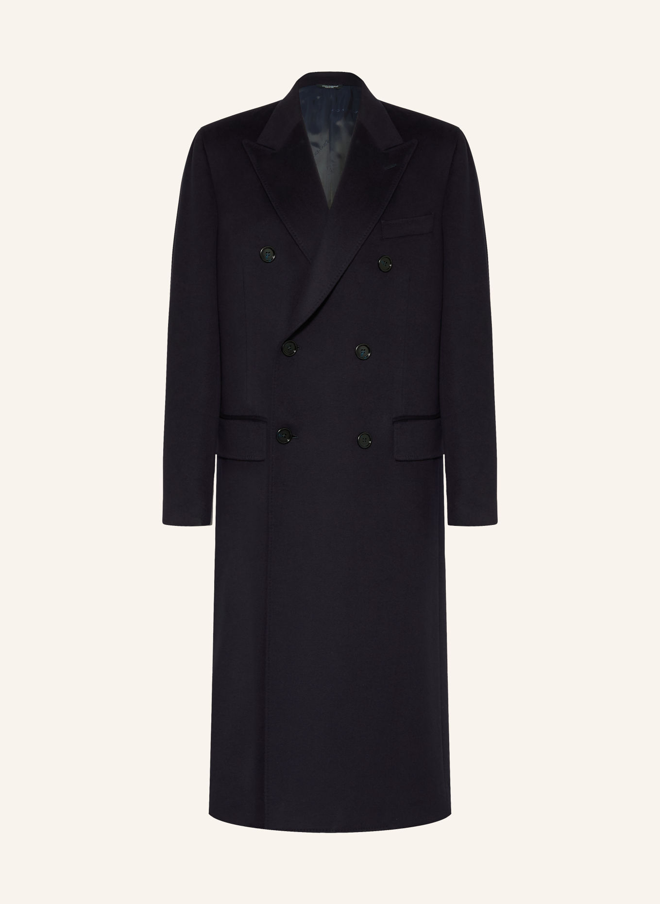 DOLCE & GABBANA Wool coat: DARK BLUE