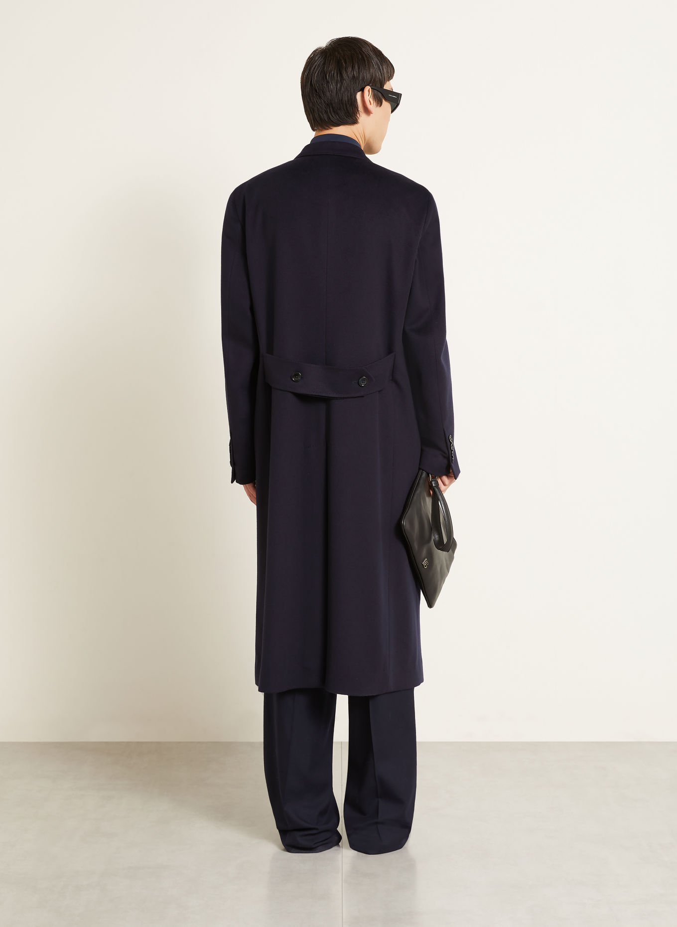 DOLCE & GABBANA Wool coat: DARK BLUE