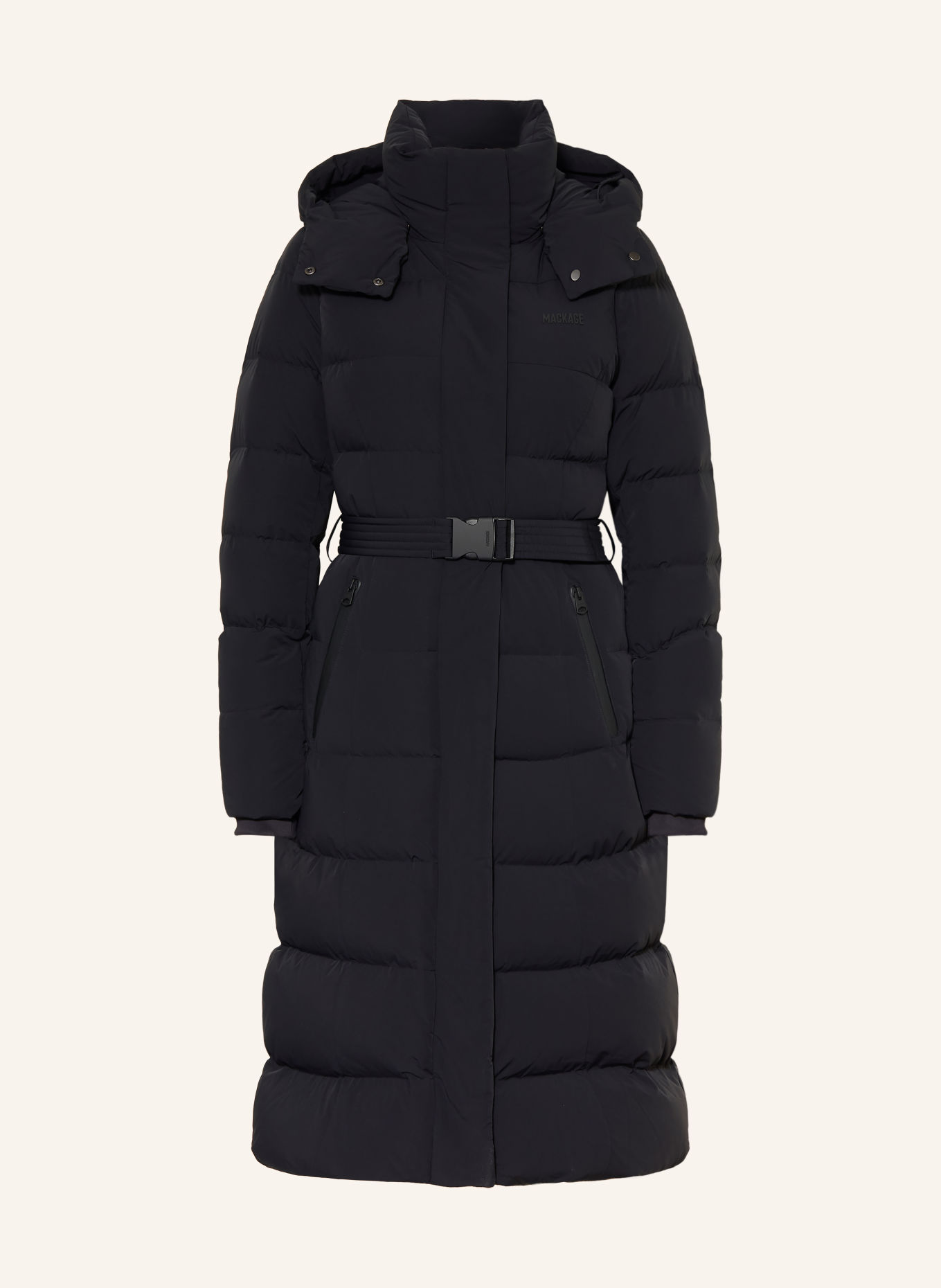 Mackage CORALIA-CITY COAR Down Jacket with Detachable Hood: BLACK