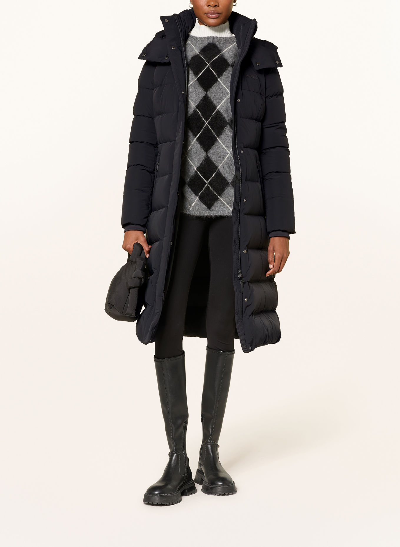 Mackage CORALIA-CITY COAR Down Jacket with Detachable Hood: BLACK