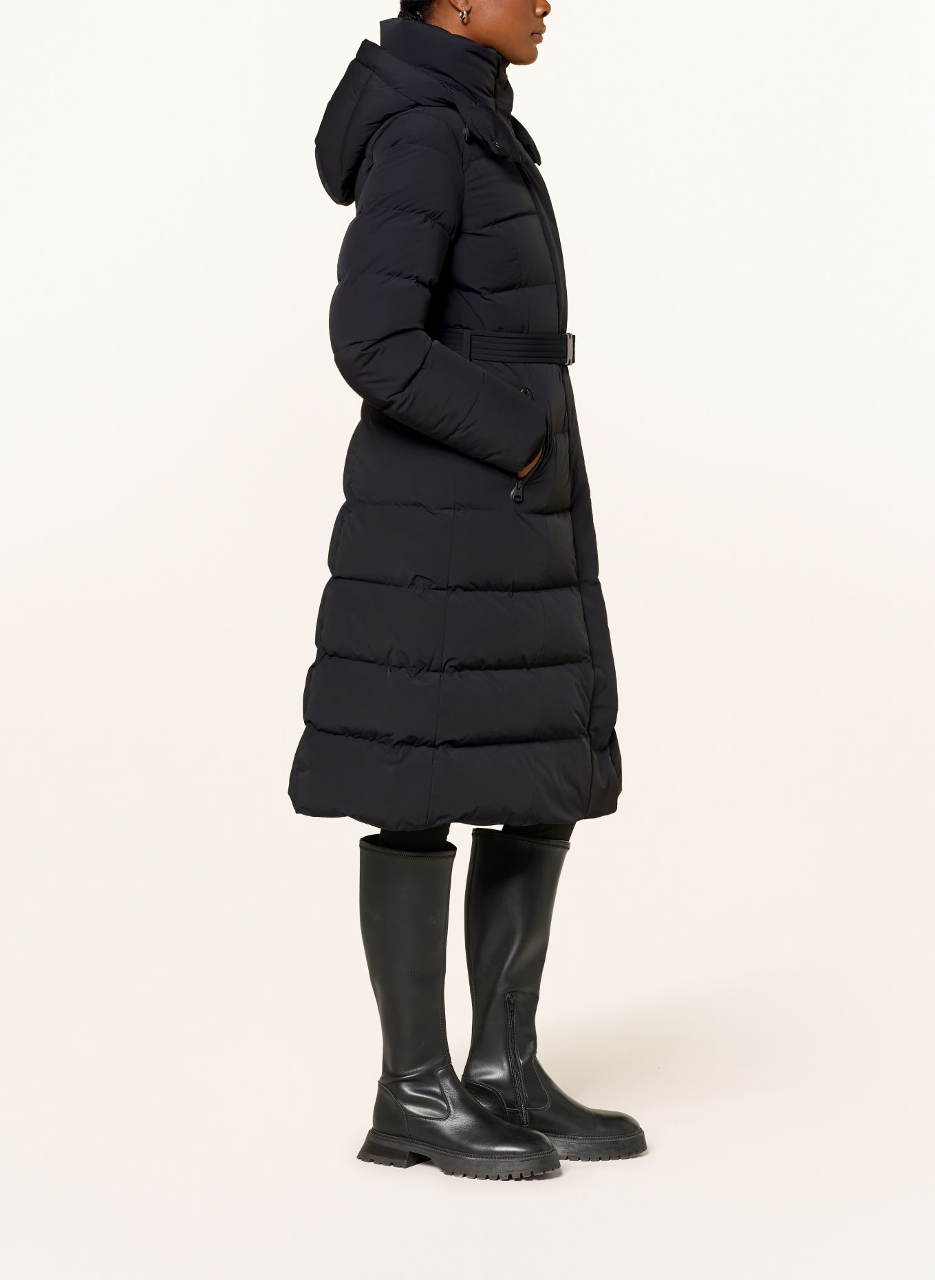 Mackage CORALIA-CITY COAR Down Jacket with Detachable Hood: BLACK