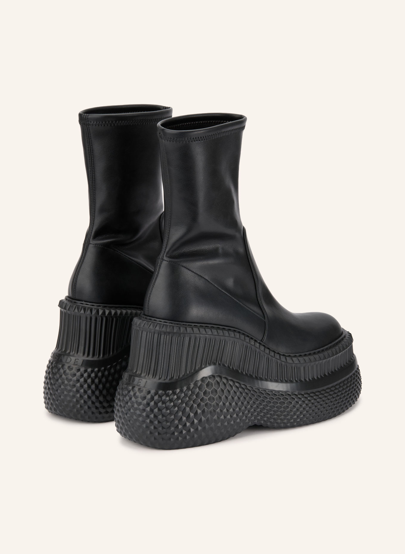 CASADEI Plateau-Boots: SCHWARZ