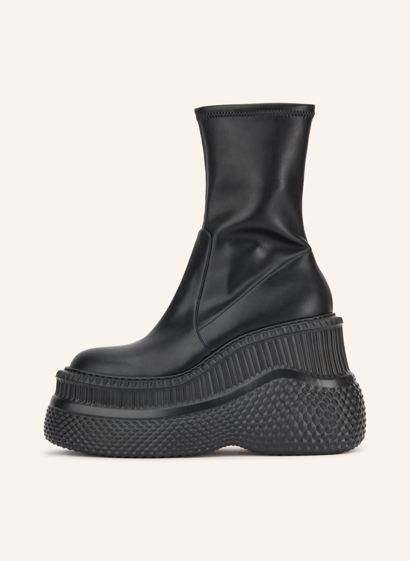 CASADEI Plateau-Boots: SCHWARZ