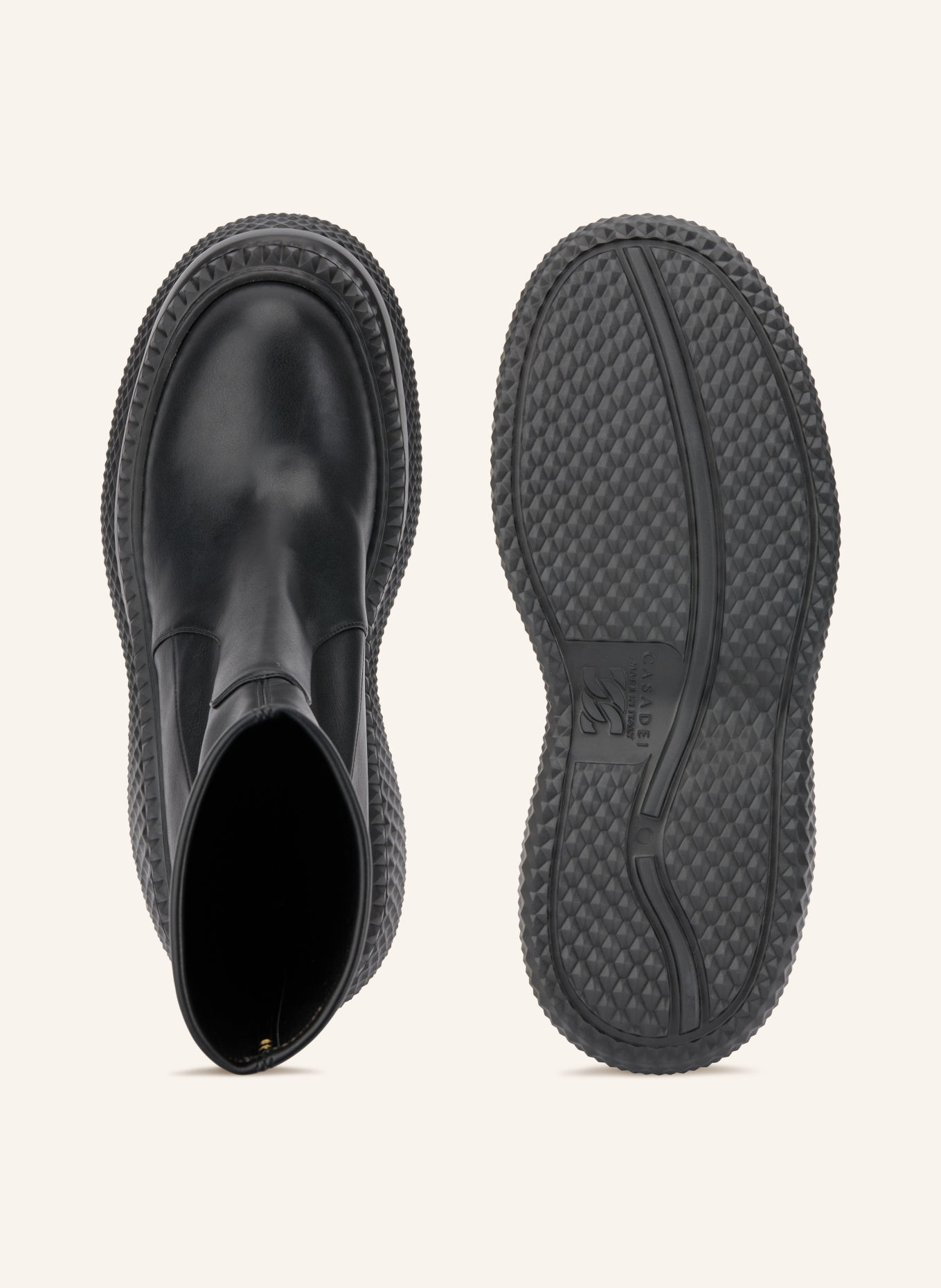CASADEI Plateau-Boots: SCHWARZ