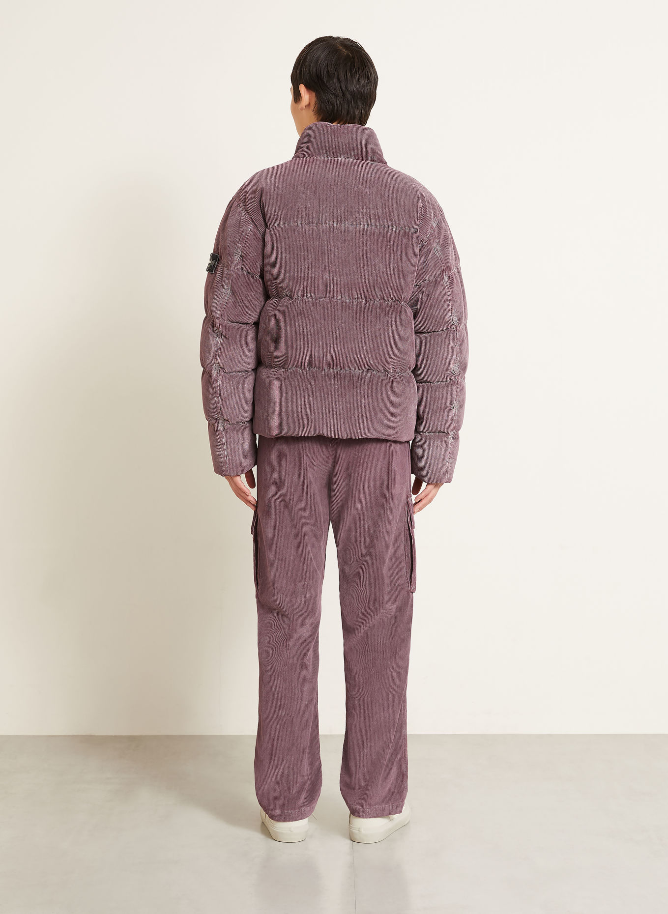 STONE ISLAND Daunenjacke aus Cord: ALTROSA