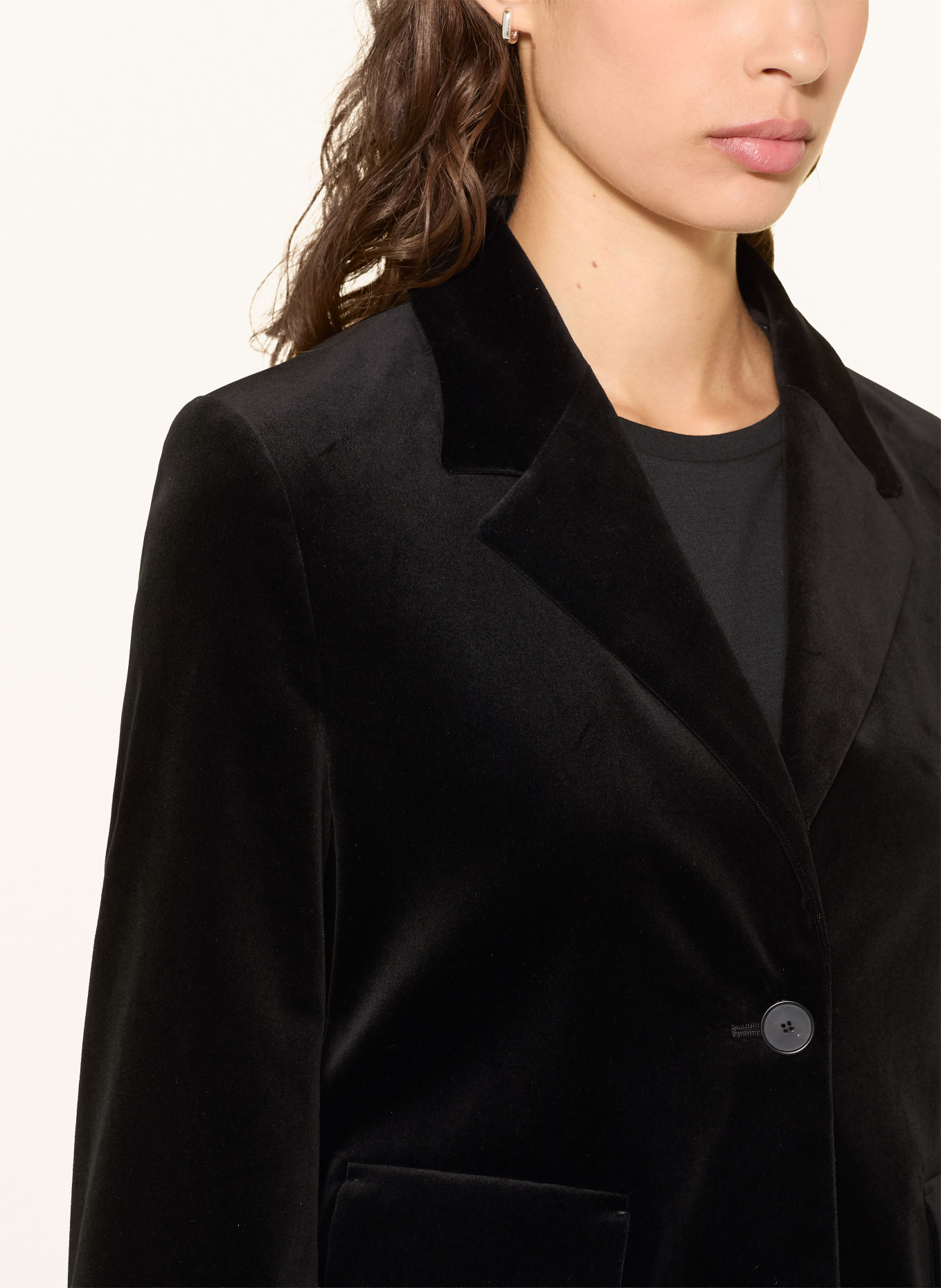 windsor. Velvet Blazer: BLACK