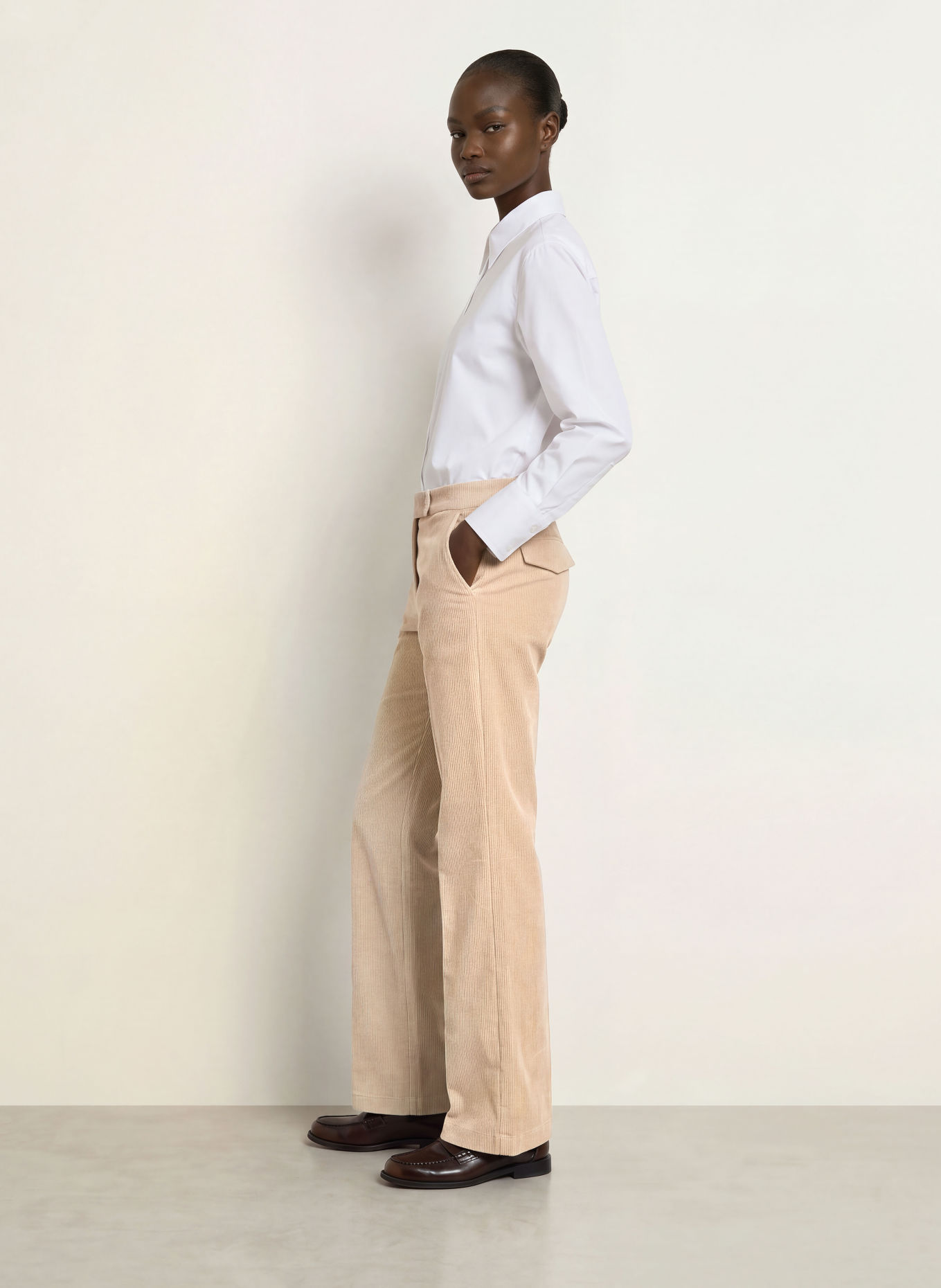 windsor. Marlenehose aus Cord: HELLBRAUN