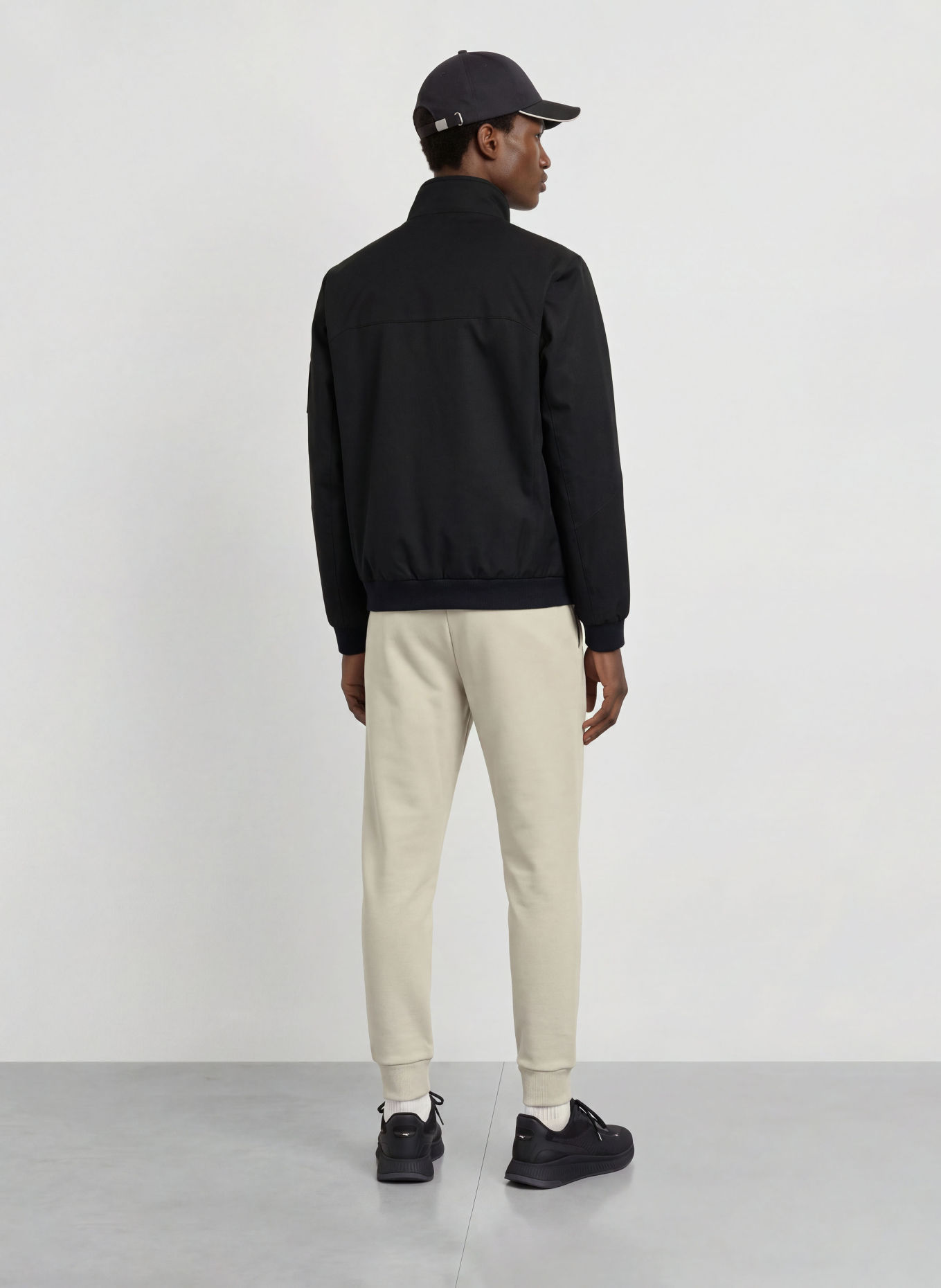 BOSS HEXATECH Bomber jacket: BLACK