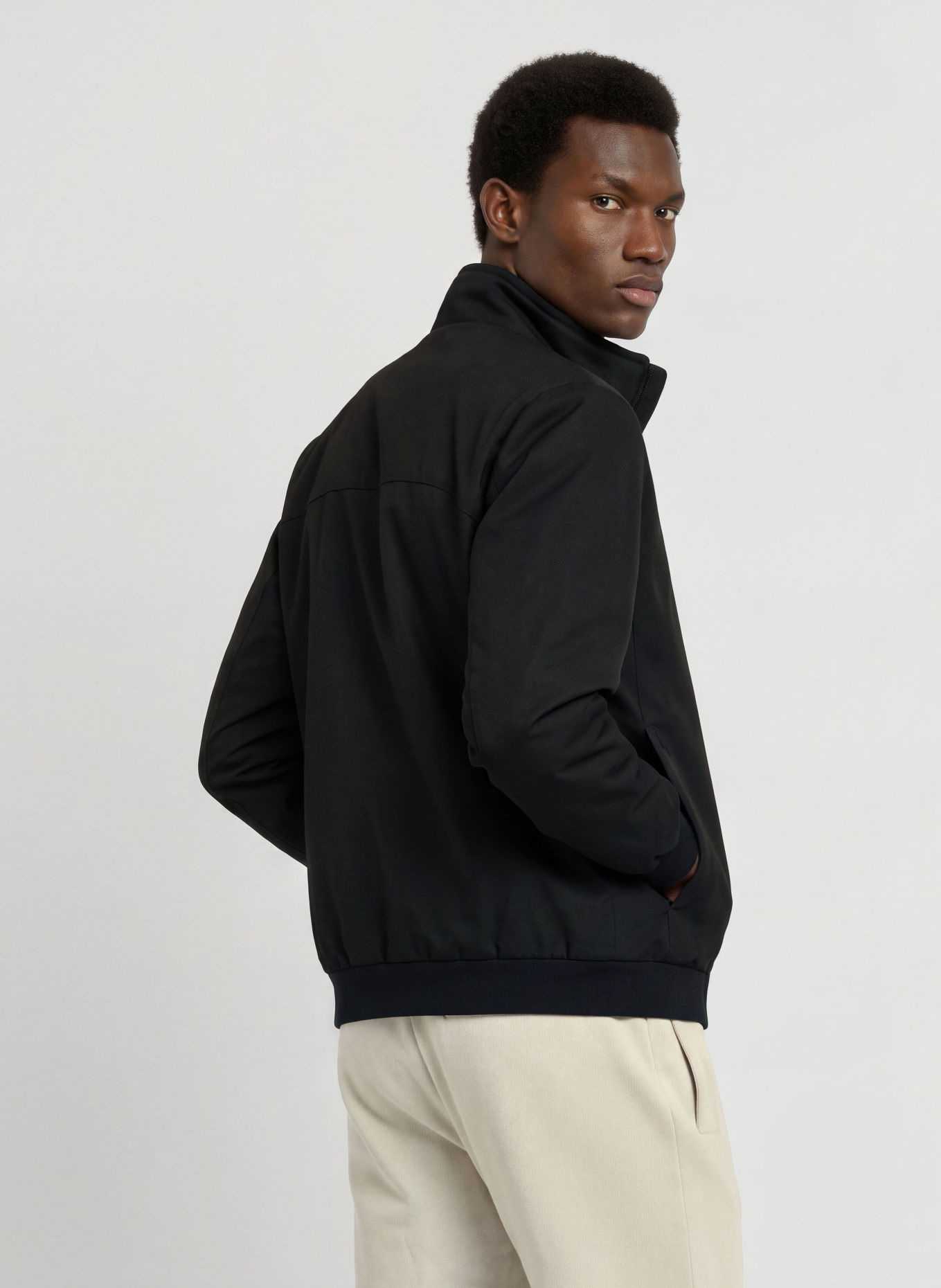 BOSS HEXATECH Bomber jacket: BLACK