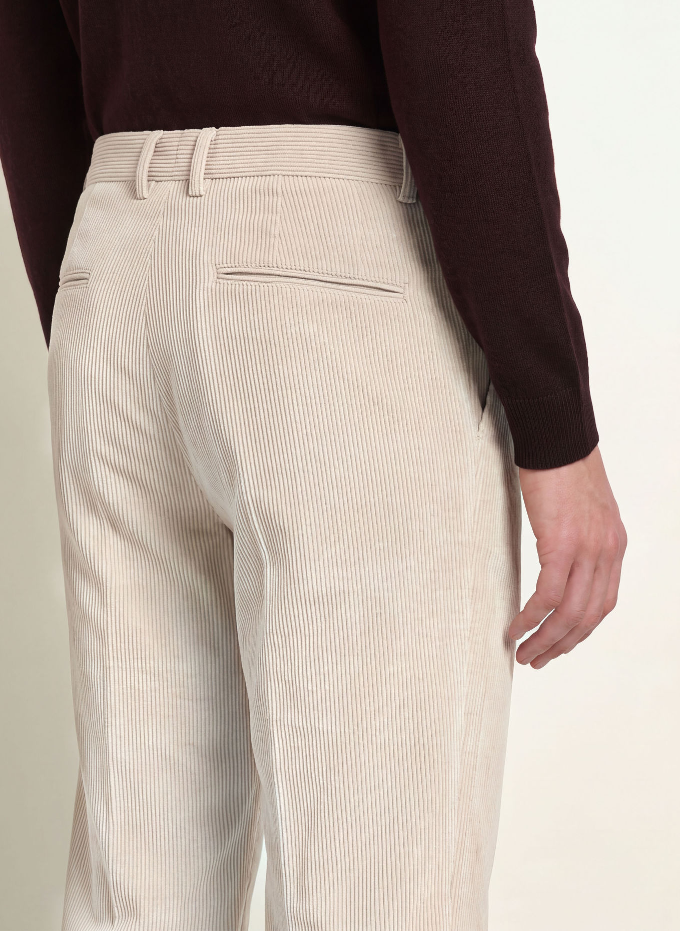 CINQUE Anzughose CISALTO Tapered Fit aus Cord: 22 hellbraun