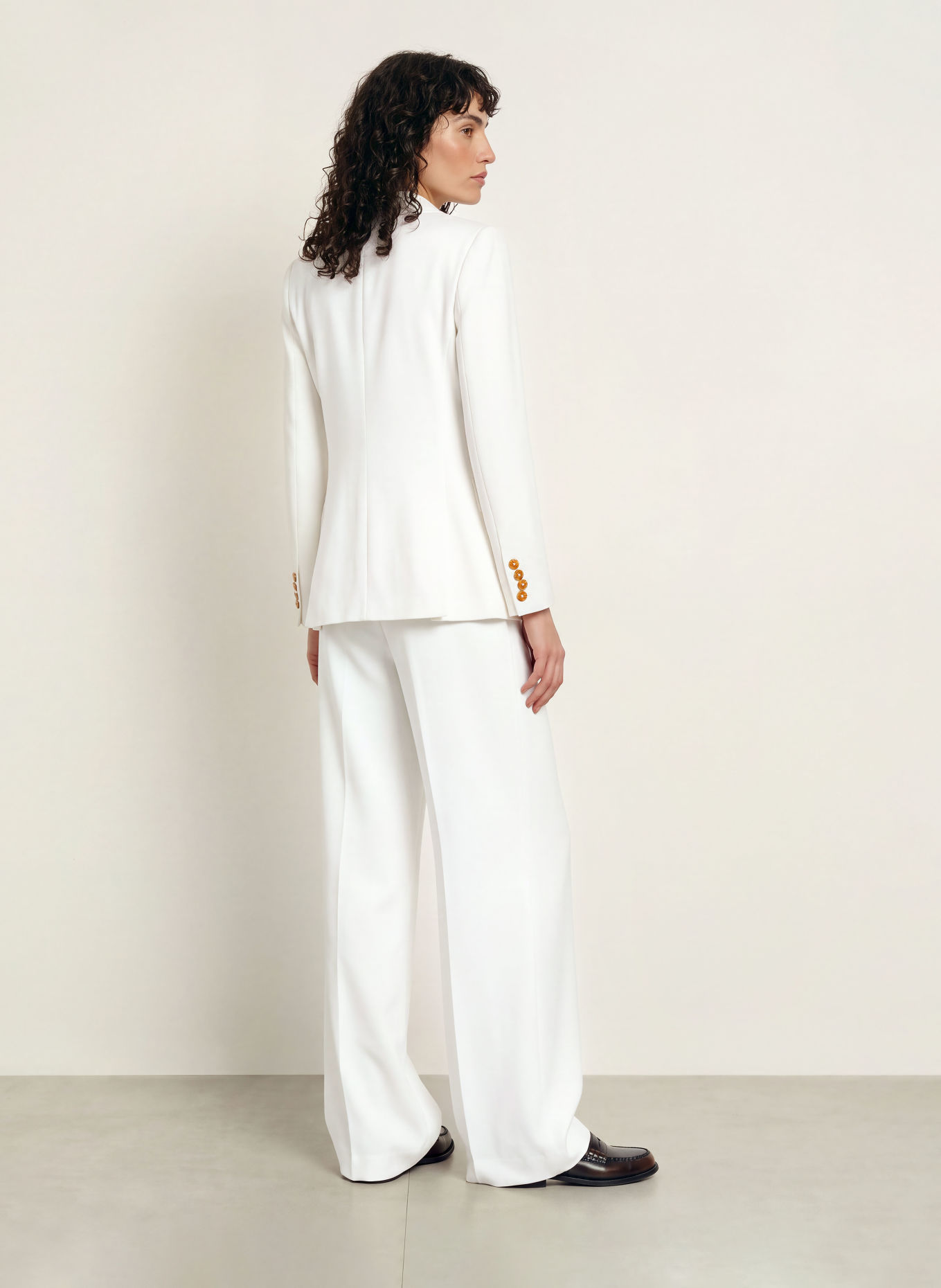 Calvin Klein Marlenehose: WEISS