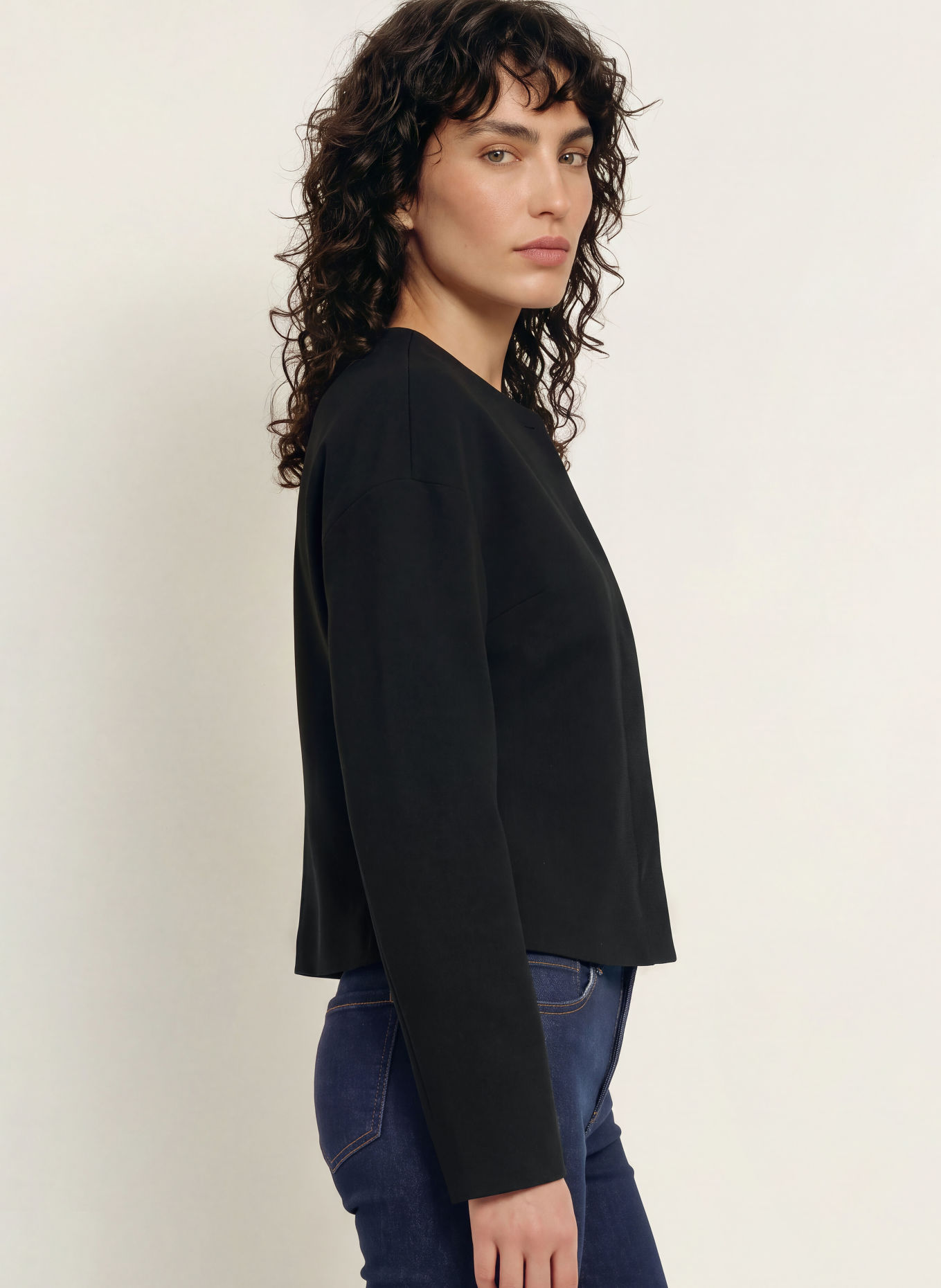 Calvin Klein Kastenjacke: SCHWARZ