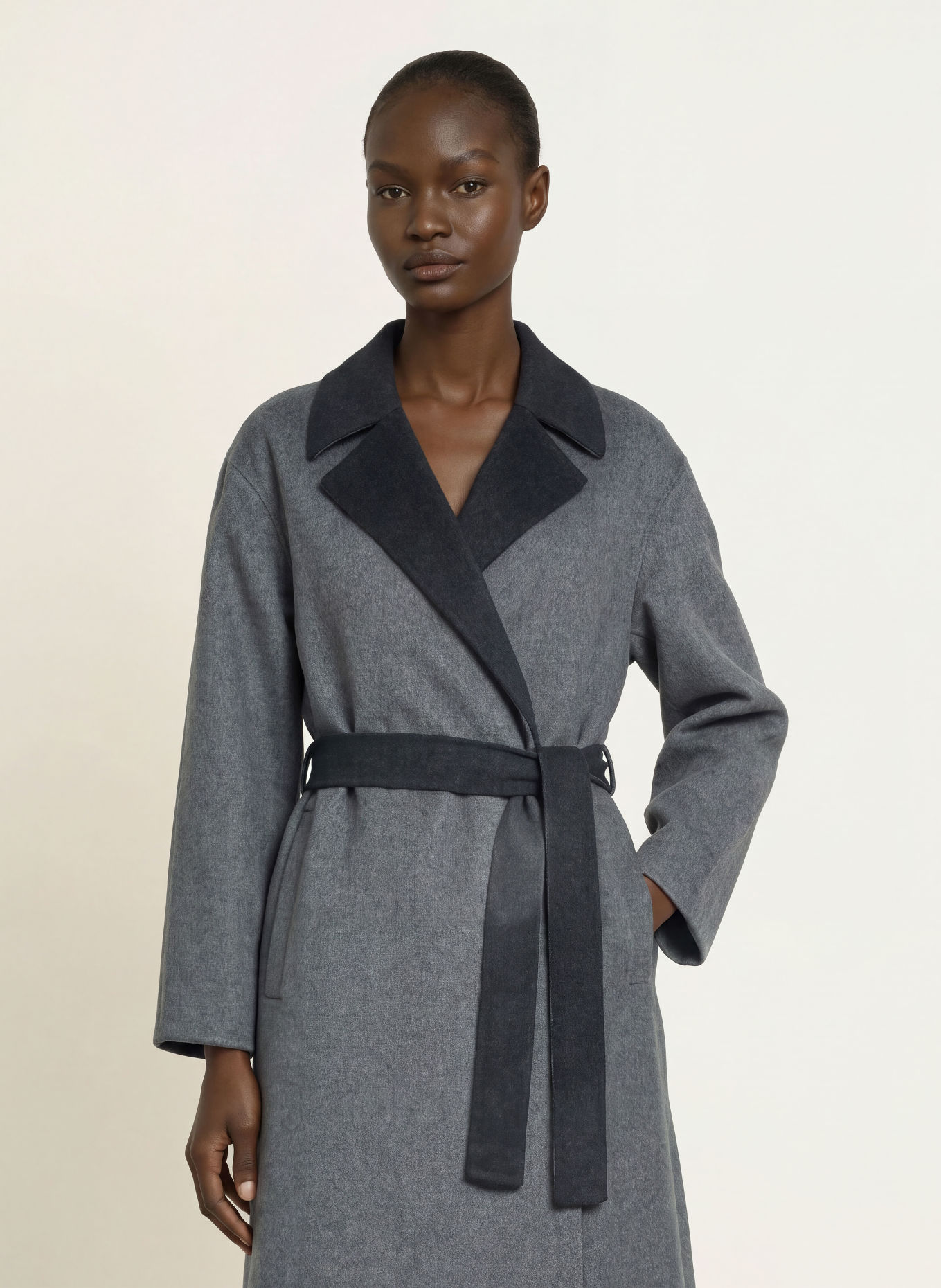 Calvin Klein Coat: GRAY