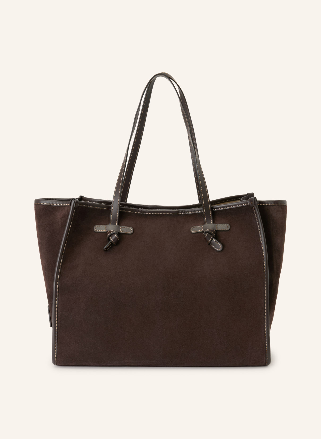 GIANNI CHIARINI Shopper MARCELLA mit Pouch: DUNKELBRAUN