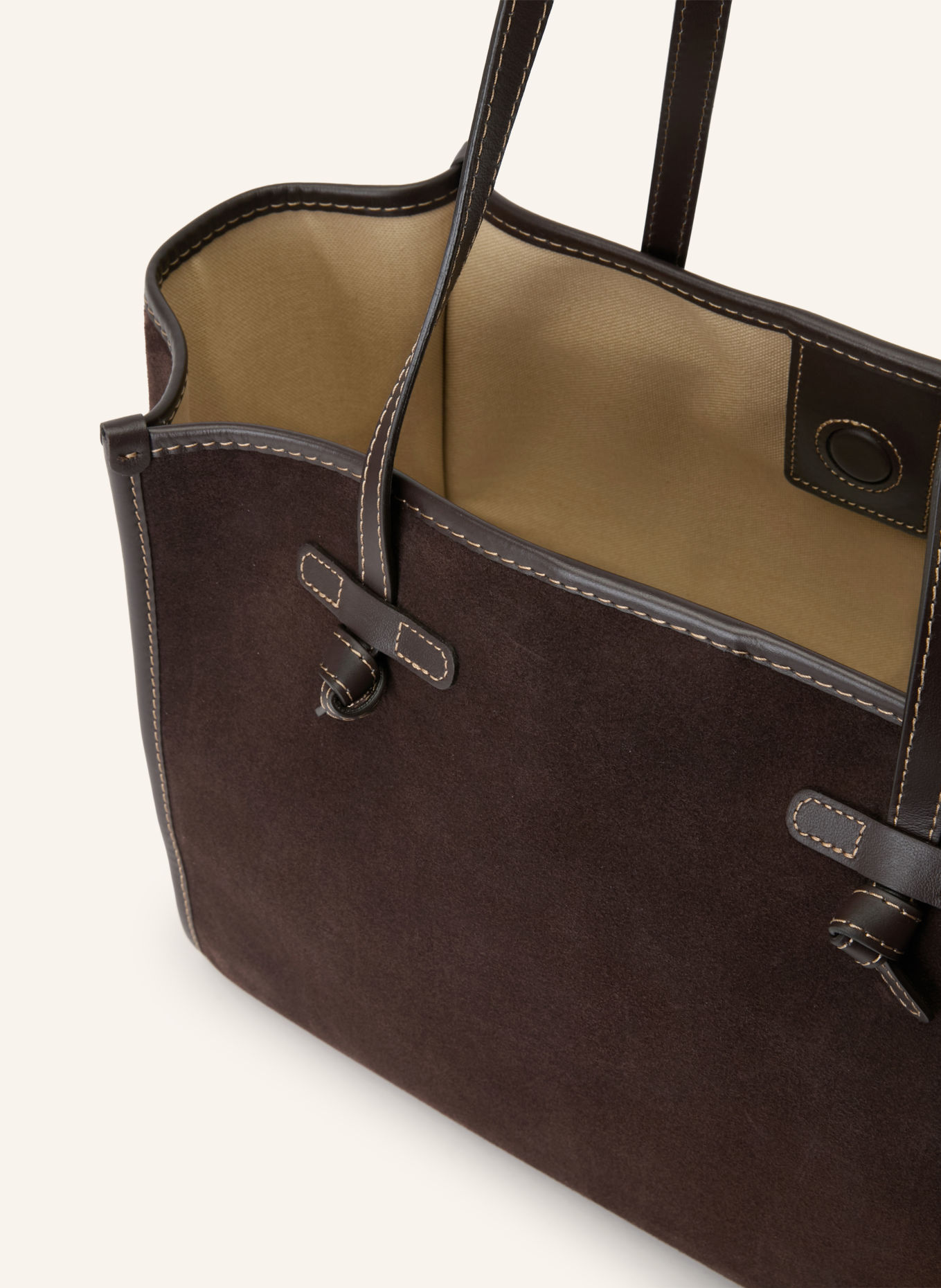 GIANNI CHIARINI Shopper MARCELLA mit Pouch: DUNKELBRAUN