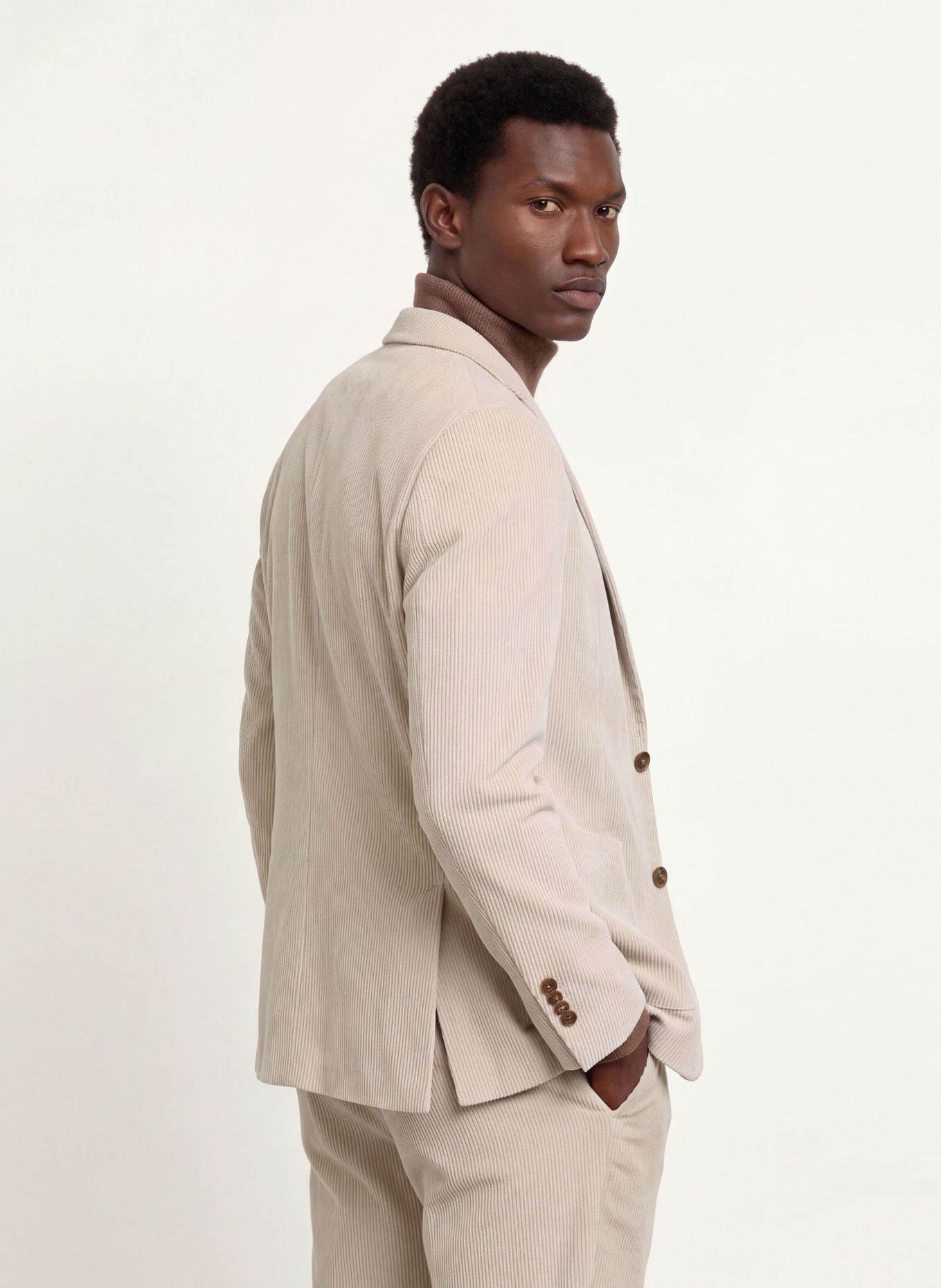 CINQUE CIDATI Regular Fit Corduroy Suit Jacket: 22 hellbraun