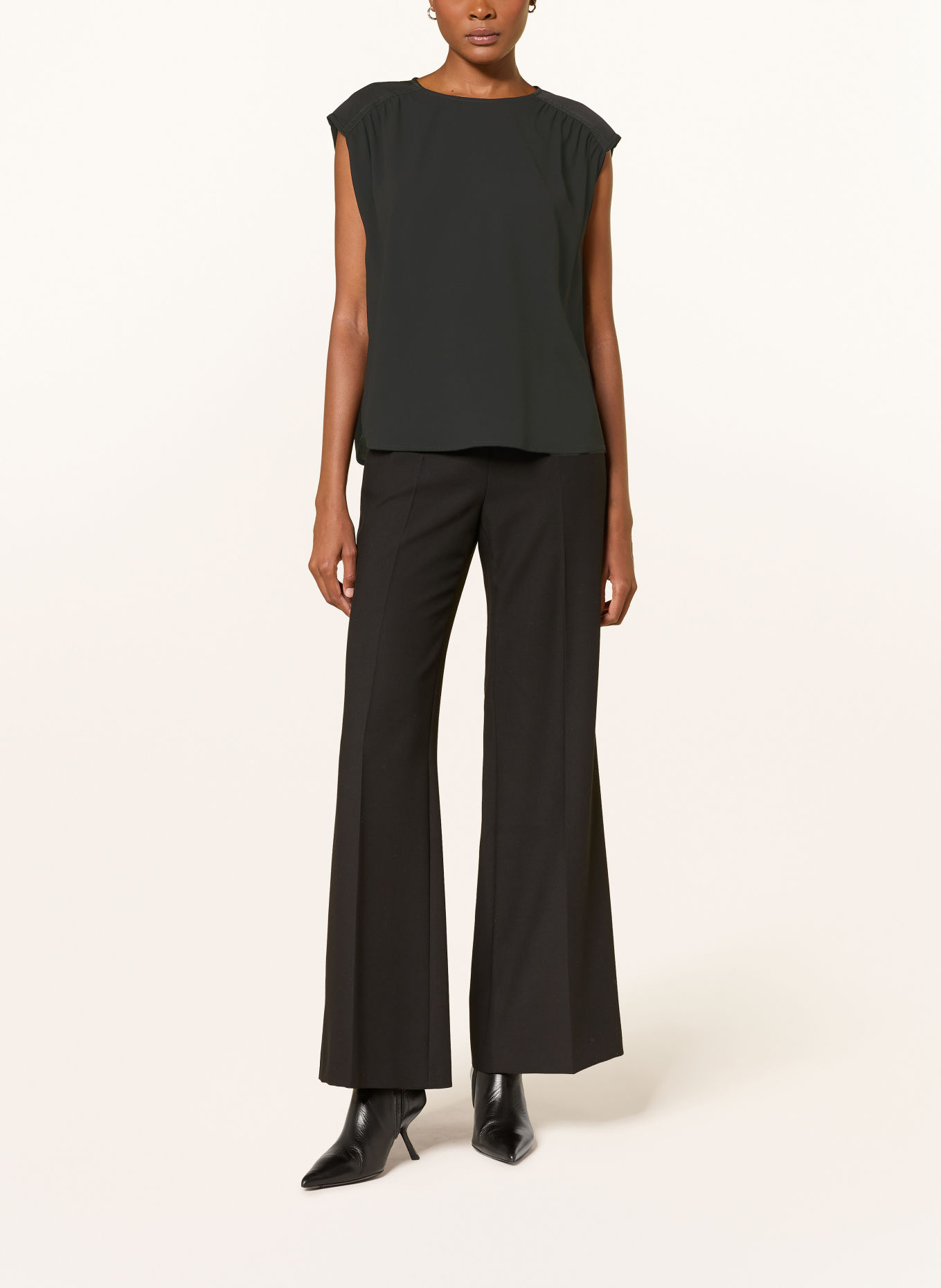 windsor. Blouse sans manches: NOIR