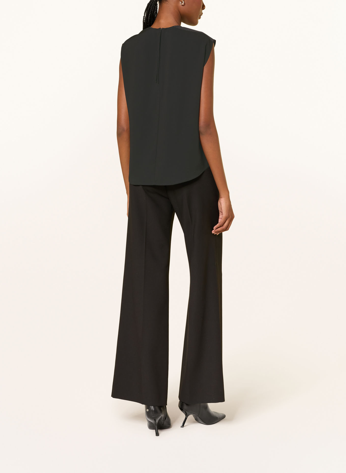 windsor. Blouse sans manches: NOIR