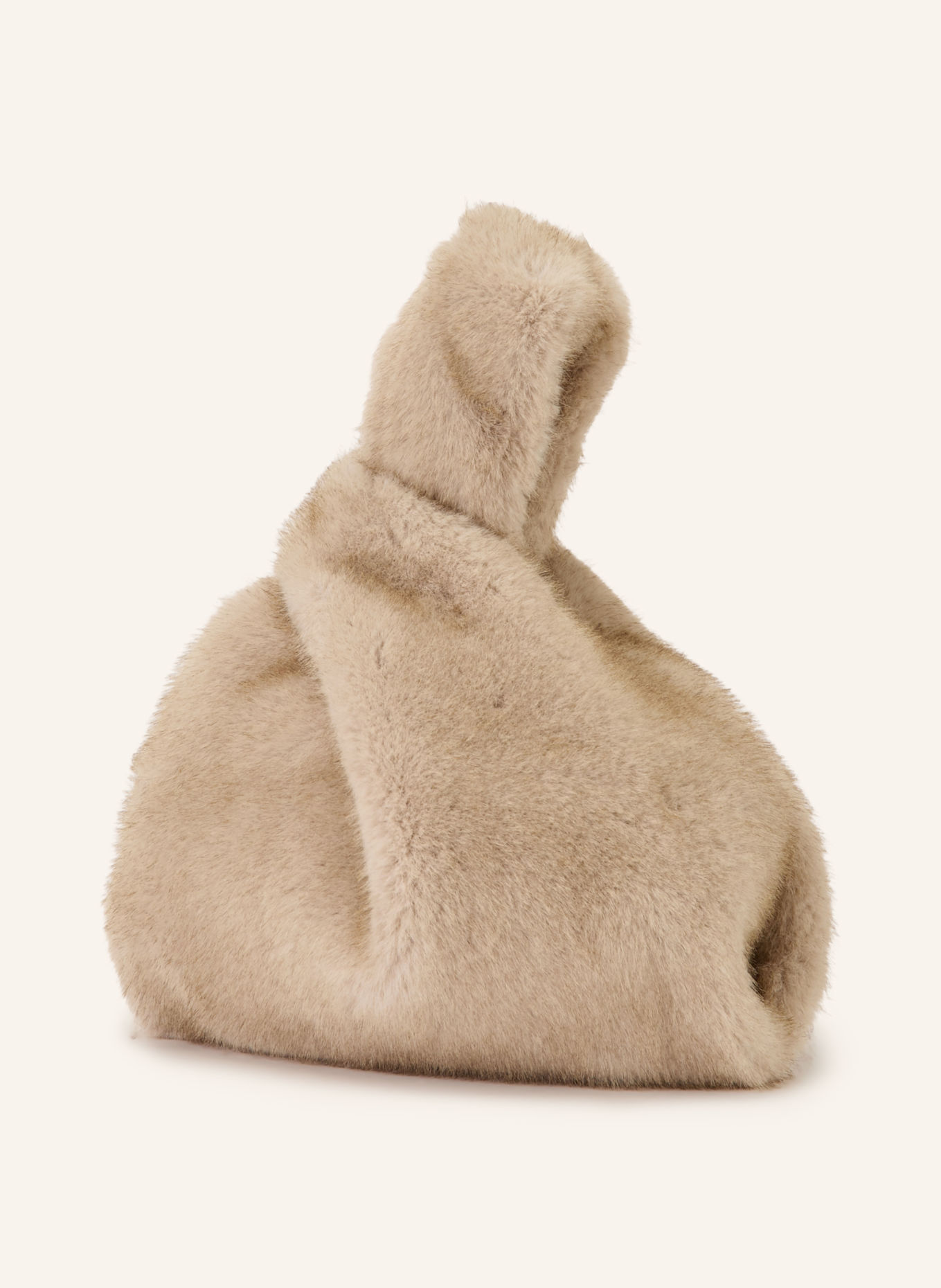 HERNO Faux fur handbag: BEIGE