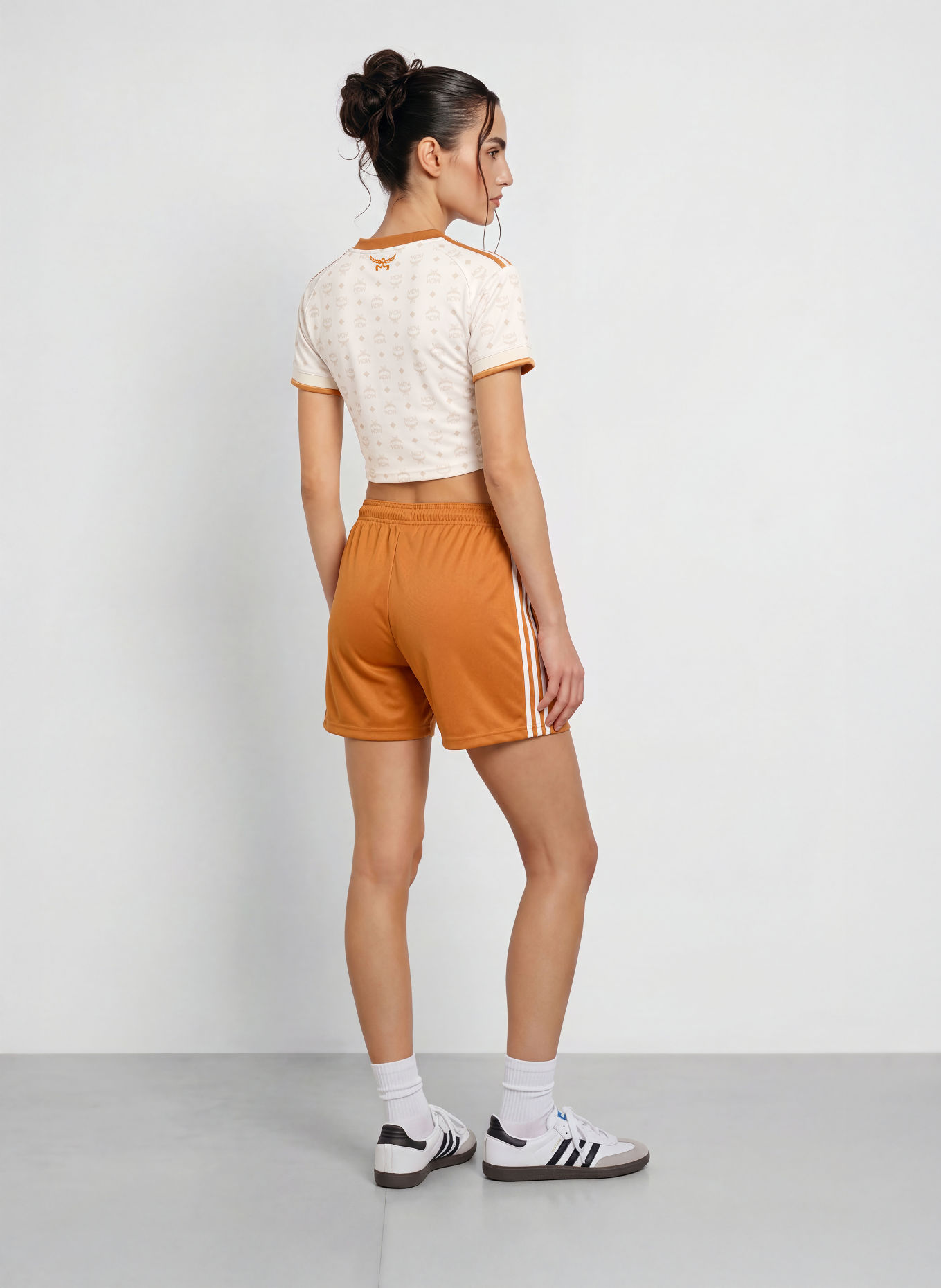 adidas Cropped-Trikot FC BAYERN MÜNCHEN 26/27 MCM: CREME / DUNKELORANGE