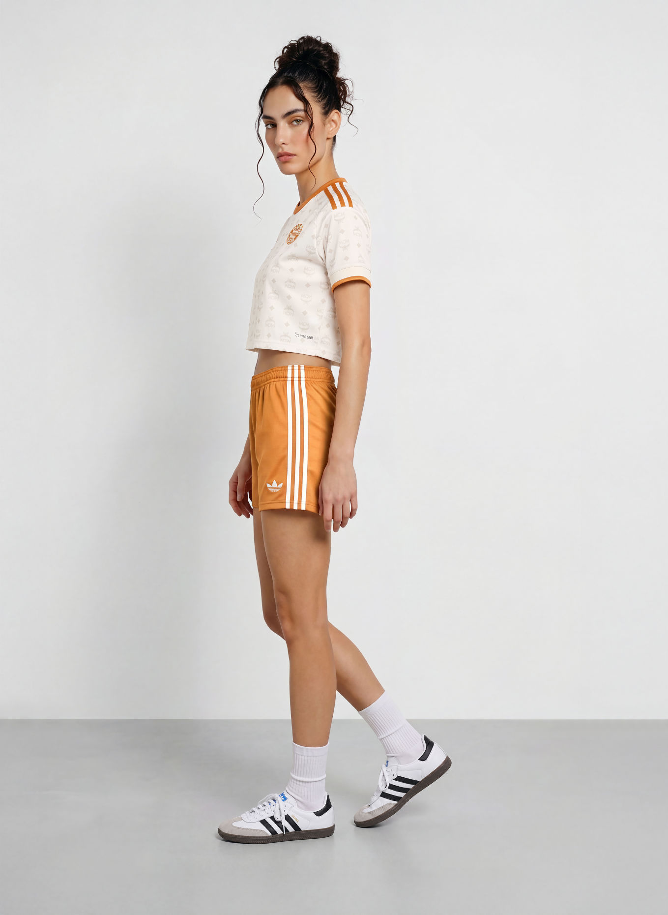 adidas Cropped-Trikot FC BAYERN MÜNCHEN 26/27 MCM: CREME / DUNKELORANGE