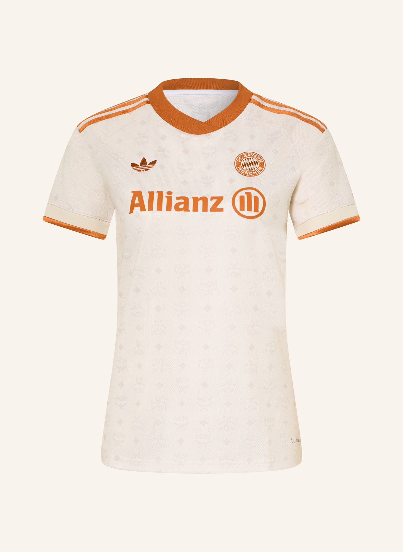 adidas Trikot FC BAYERN MÜNCHEN 26/27 MCM: ECRU / DUNKELORANGE