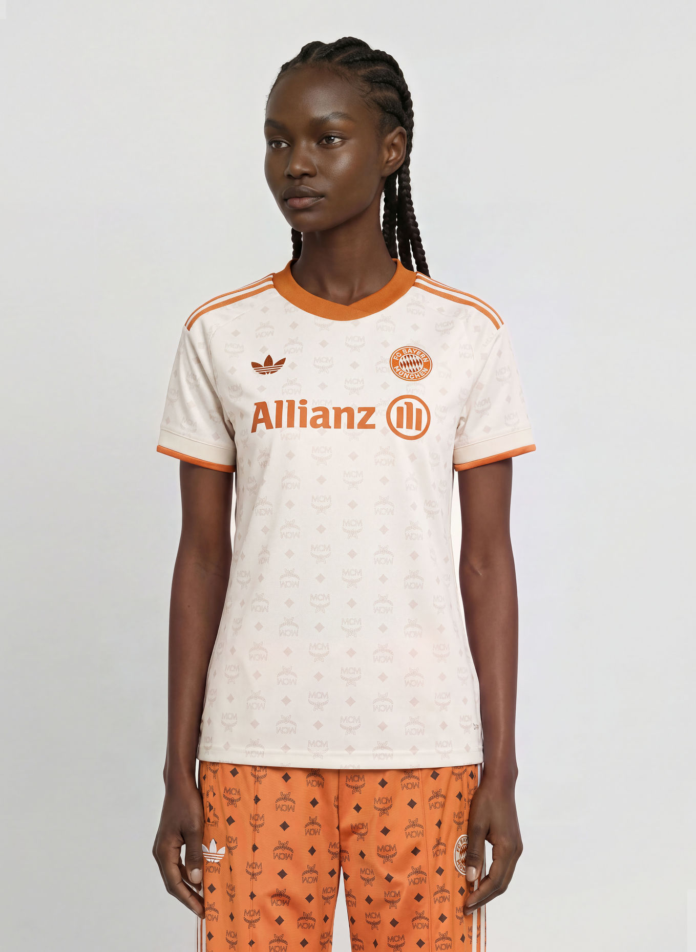 adidas Trikot FC BAYERN MÜNCHEN 26/27 MCM: ECRU / DUNKELORANGE