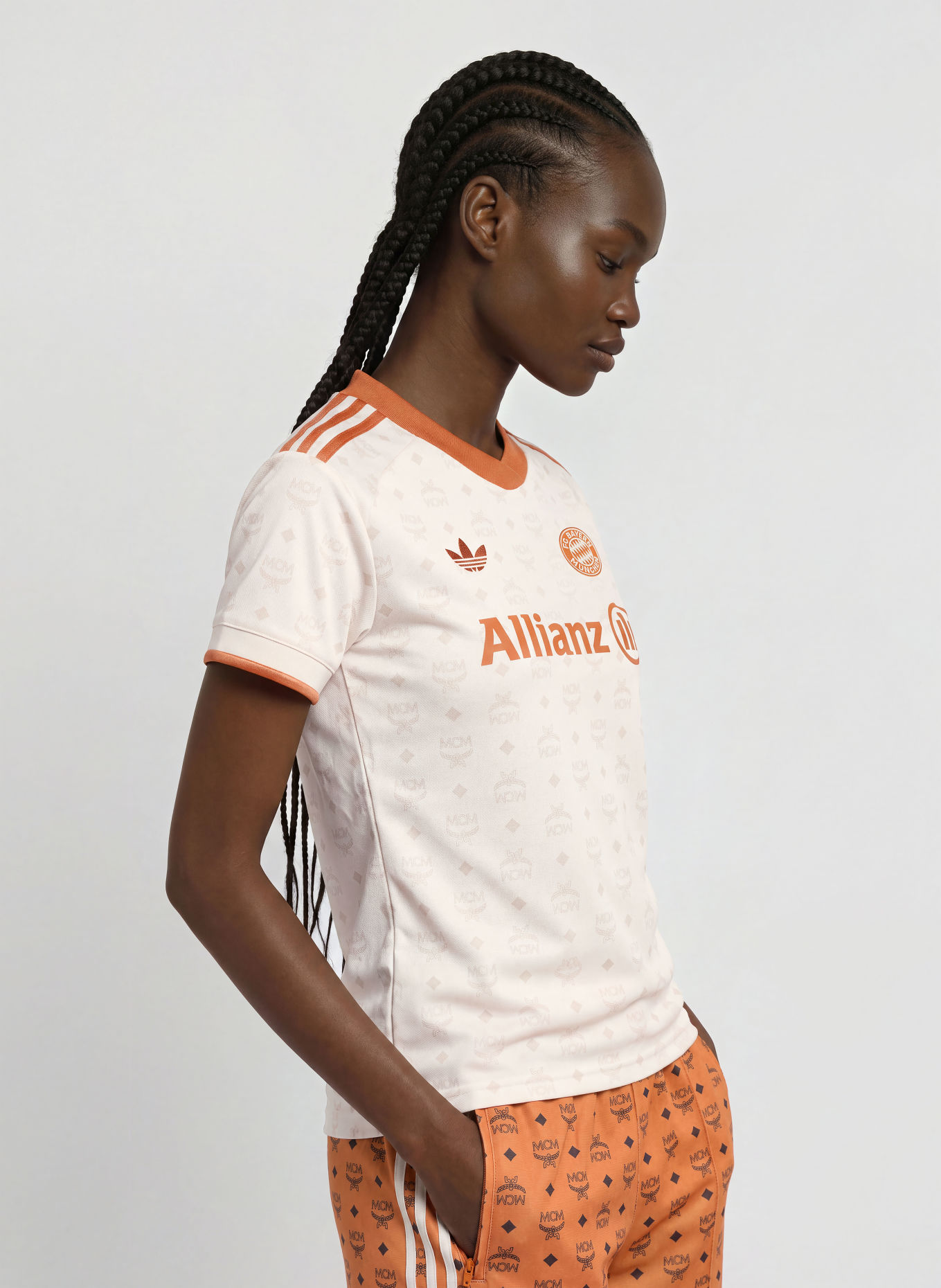 adidas Trikot FC BAYERN MÜNCHEN 26/27 MCM: ECRU / DUNKELORANGE