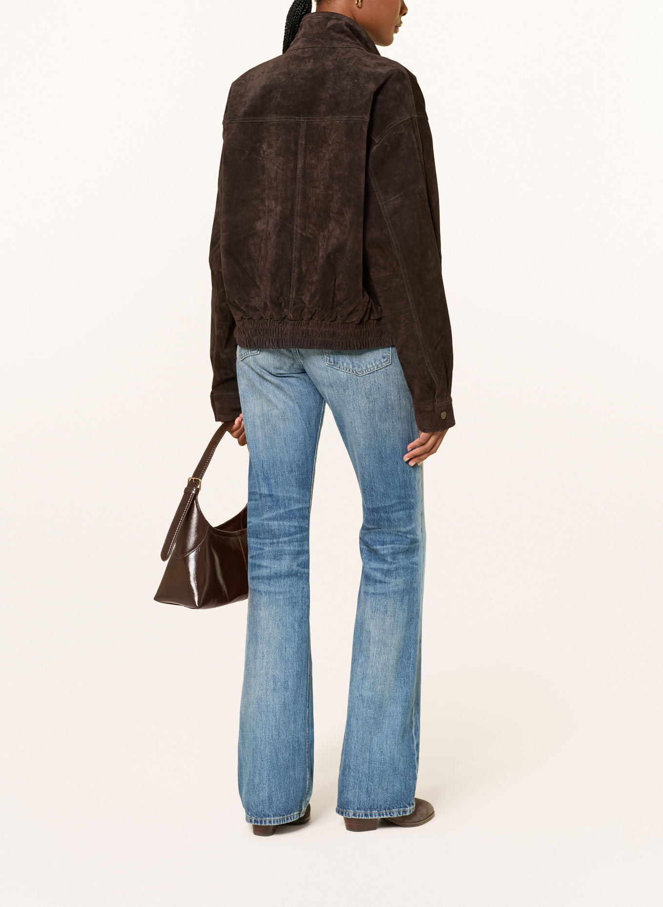 STUDIO AR Lederblouson WILLOW: DUNKELBRAUN