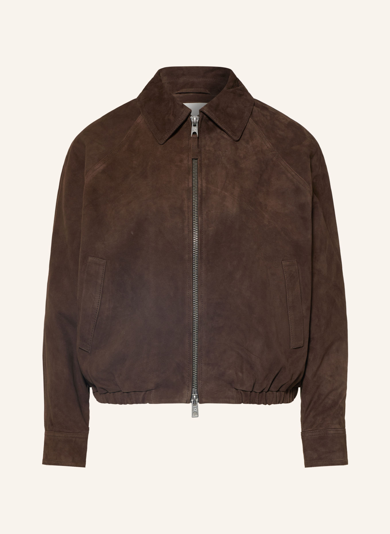 IQ STUDIO Leather jacket: DARK BROWN