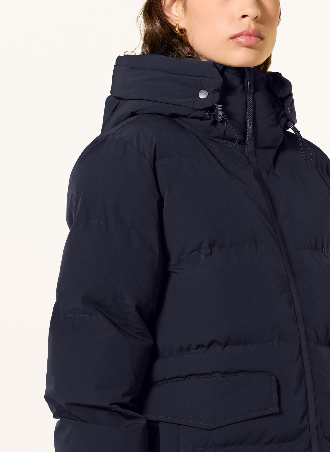 IQ STUDIO Quilted coat: DARK BLUE