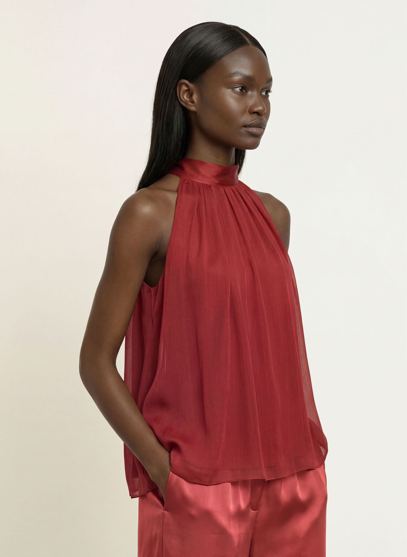 PESERICO Blouse: RED