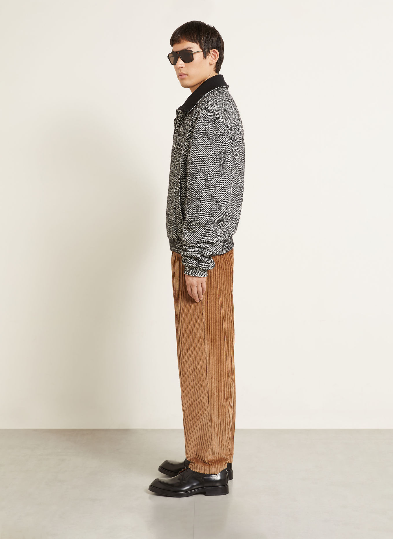 DOLCE & GABBANA Spodnie z sztruksu o kroju slim fit: KONIAKOWY