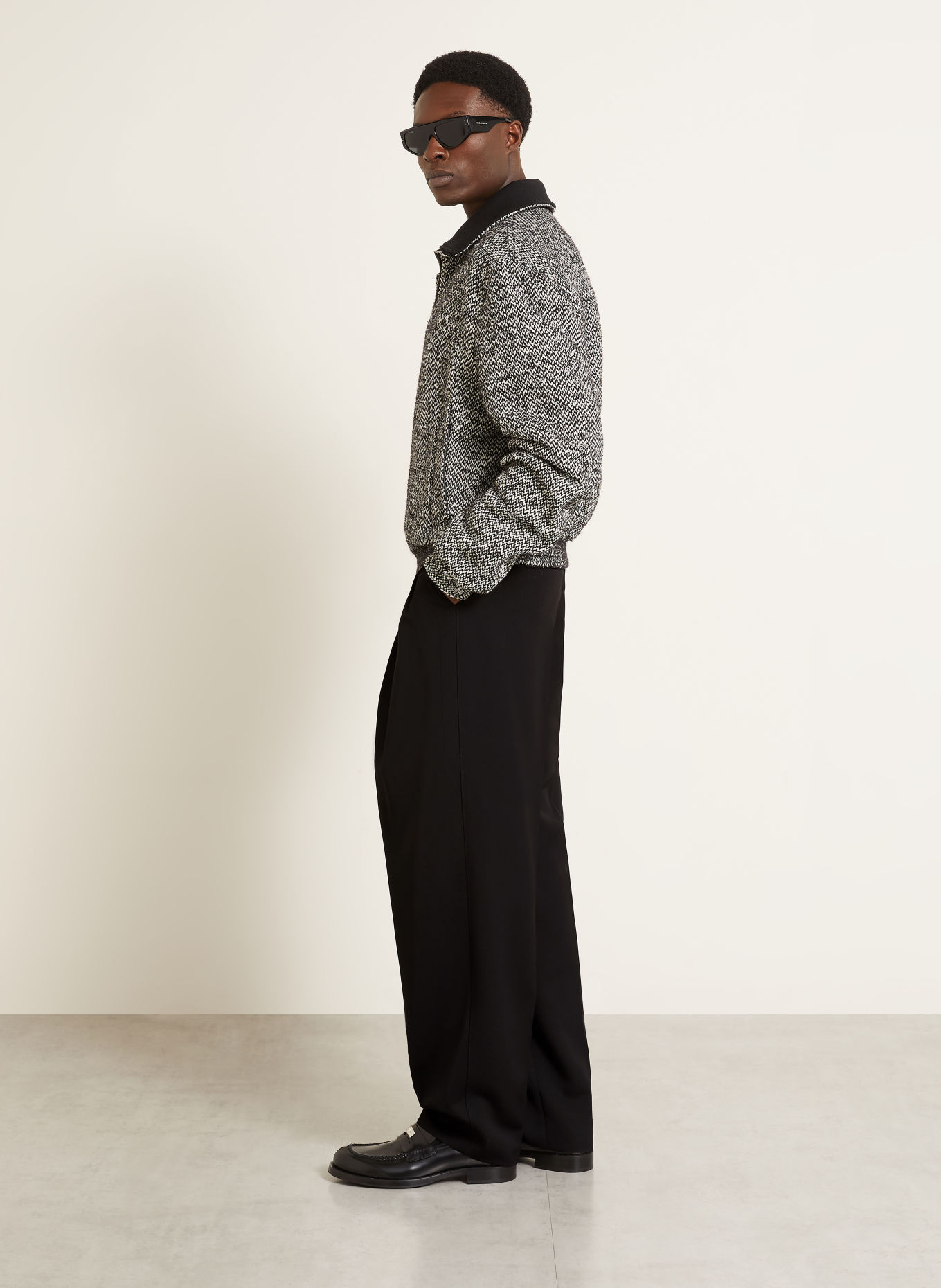 DOLCE & GABBANA Regular-Fit Chinos: BLACK