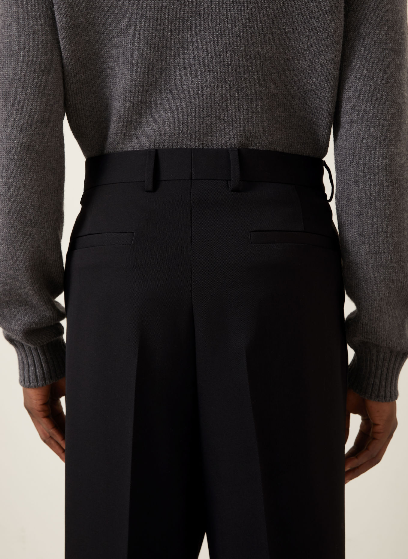 DOLCE & GABBANA Regular-Fit Chinos: BLACK