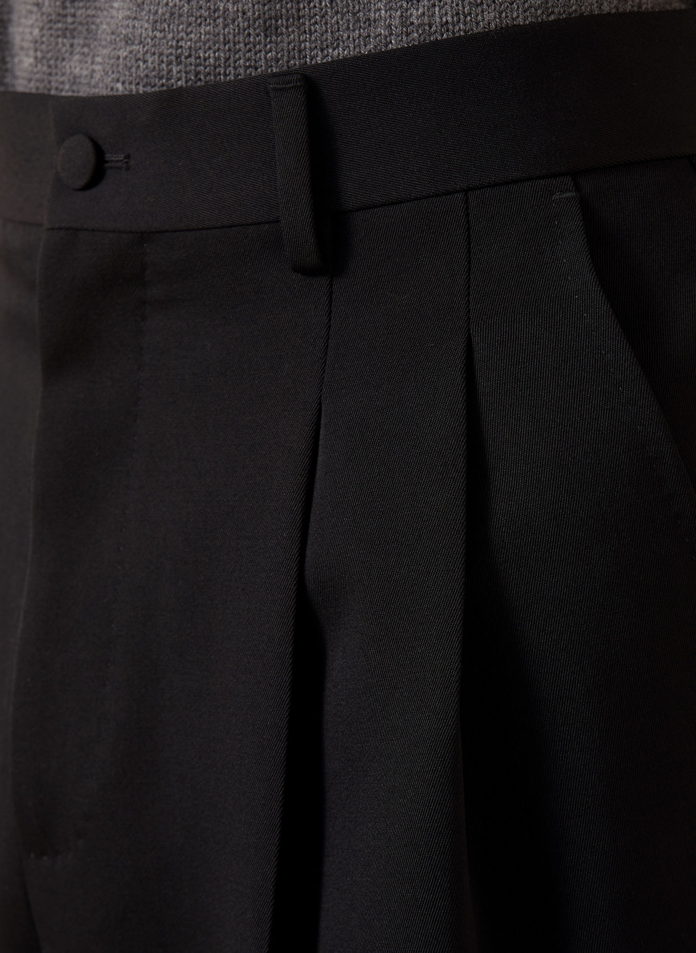 DOLCE & GABBANA Regular-Fit Chinos: BLACK
