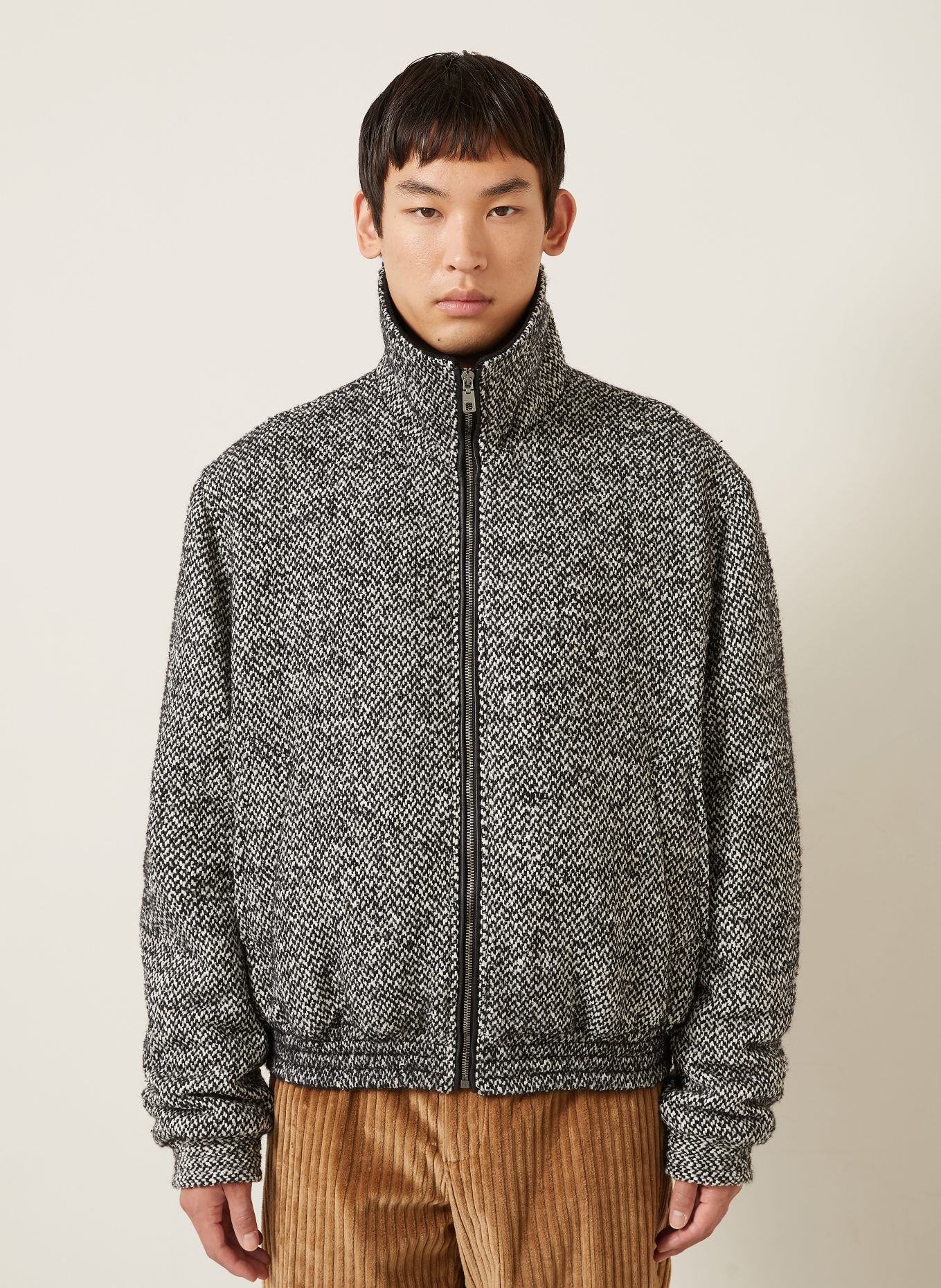 DOLCE & GABBANA Bomber jacket: BLACK / WHITE