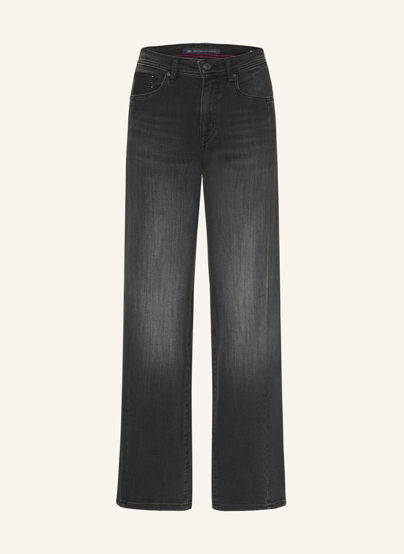 RAFFAELLO ROSSI Jeansy straight KIRA CROP S: 980 ASPHALT