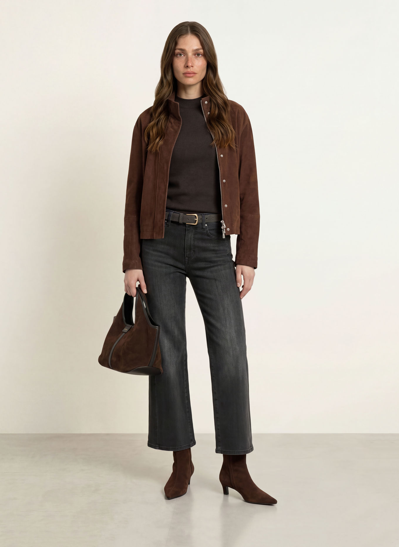 RAFFAELLO ROSSI Jeansy straight KIRA CROP S: 980 ASPHALT