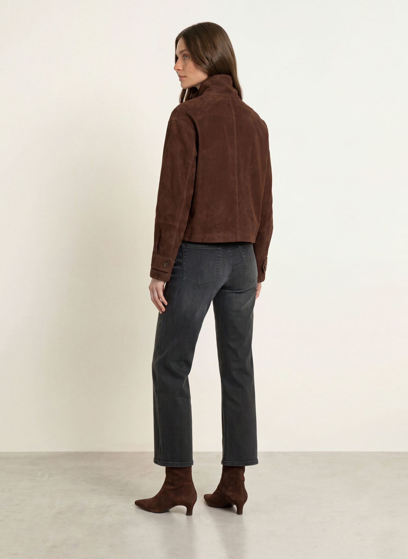 RAFFAELLO ROSSI Jeansy straight KIRA CROP S: 980 ASPHALT